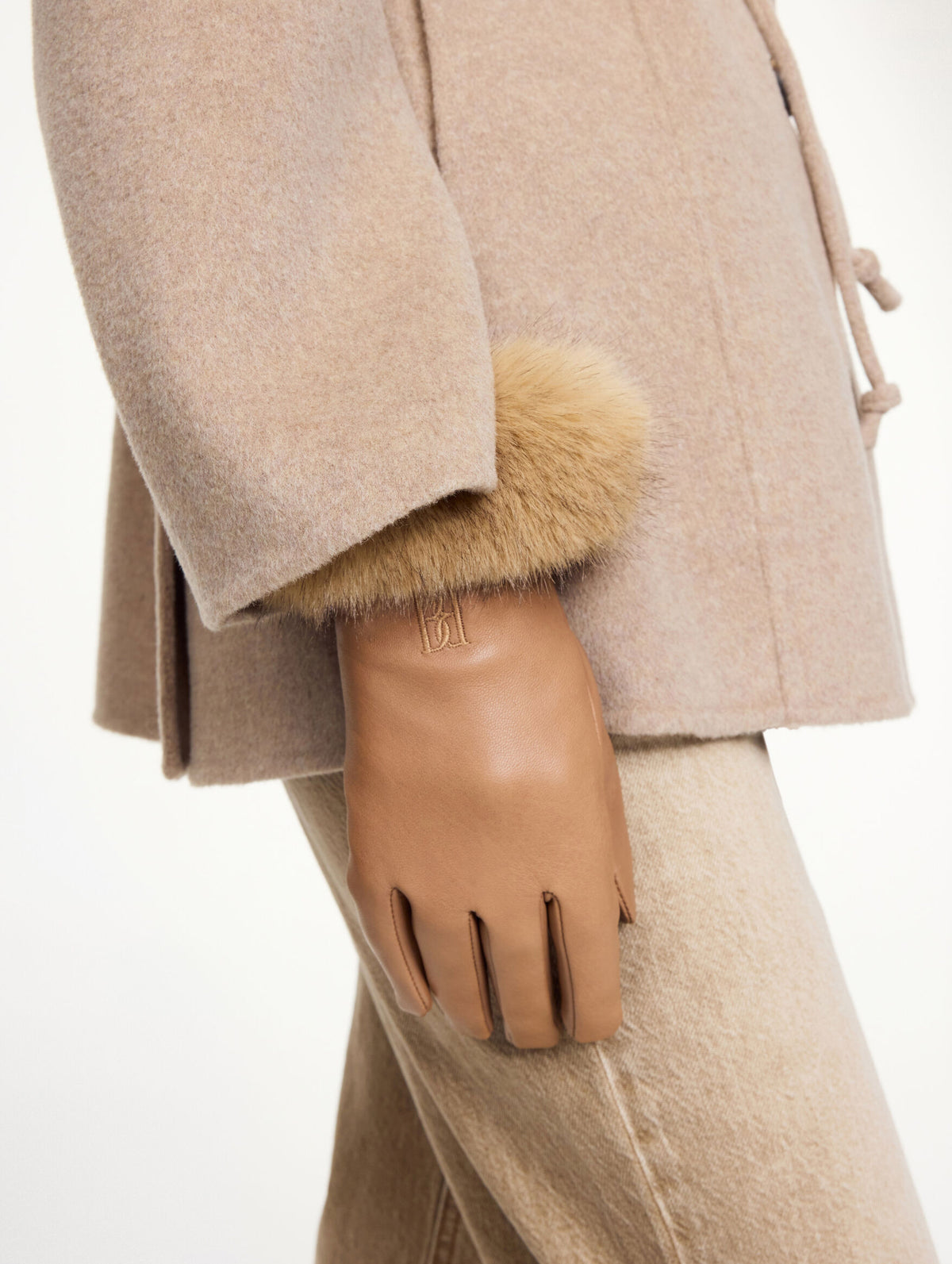 Genna Leather Gloves in Tannin