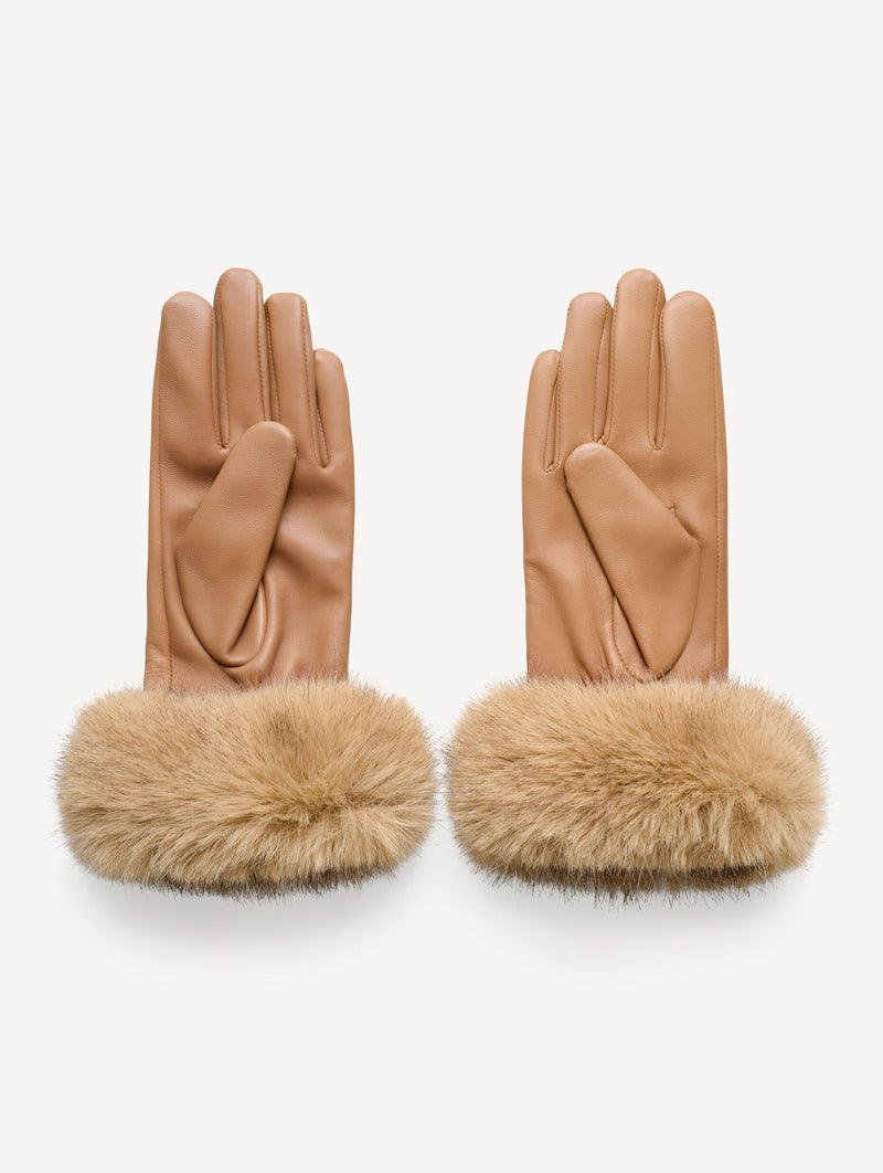 Genna Leather Gloves in Tannin