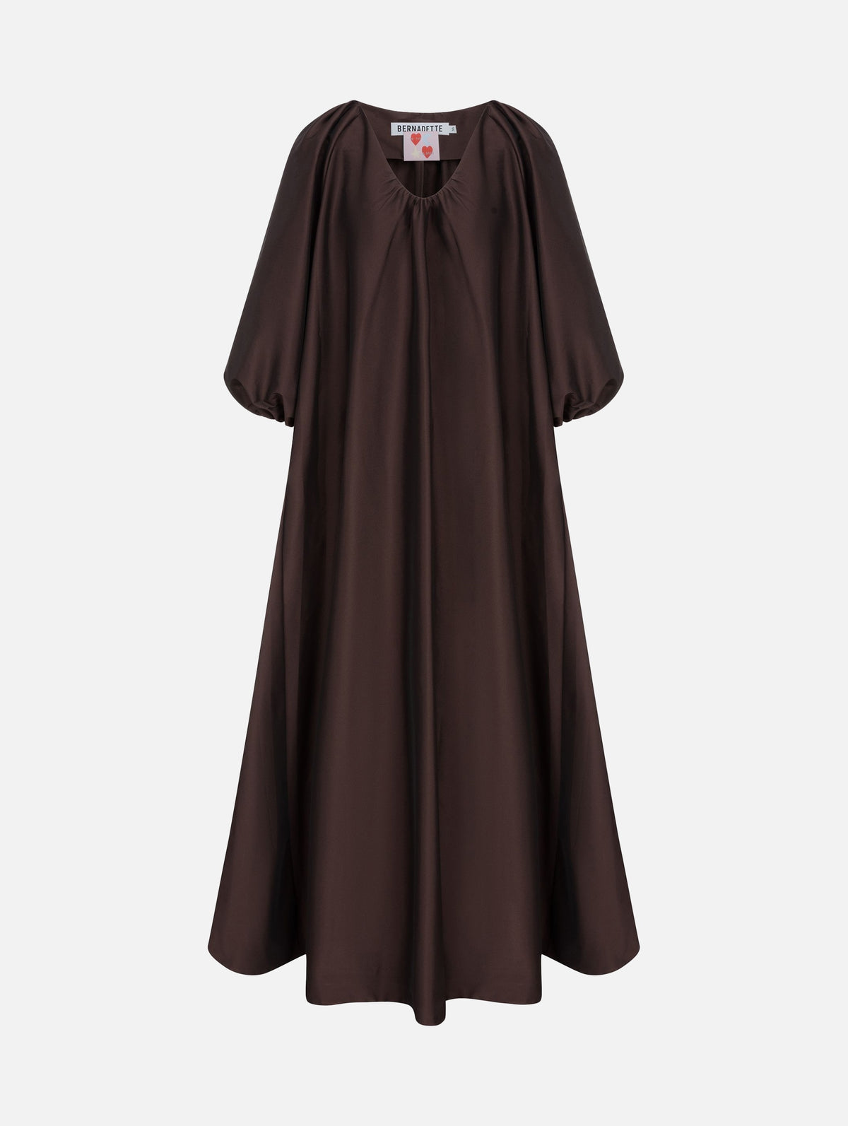 George Dress in Chocolate Brown