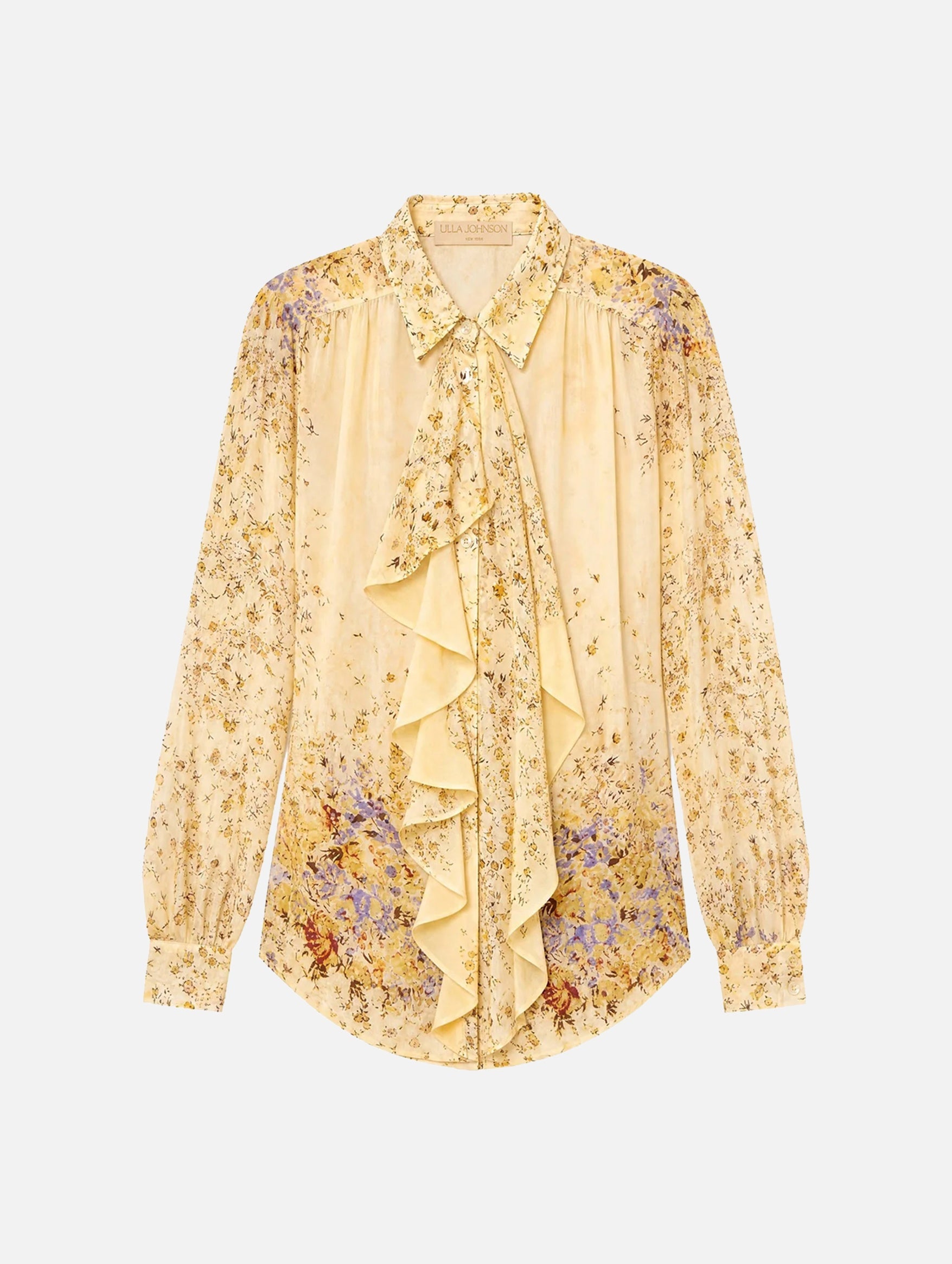 Gesture Silk Blouse in Forsythia