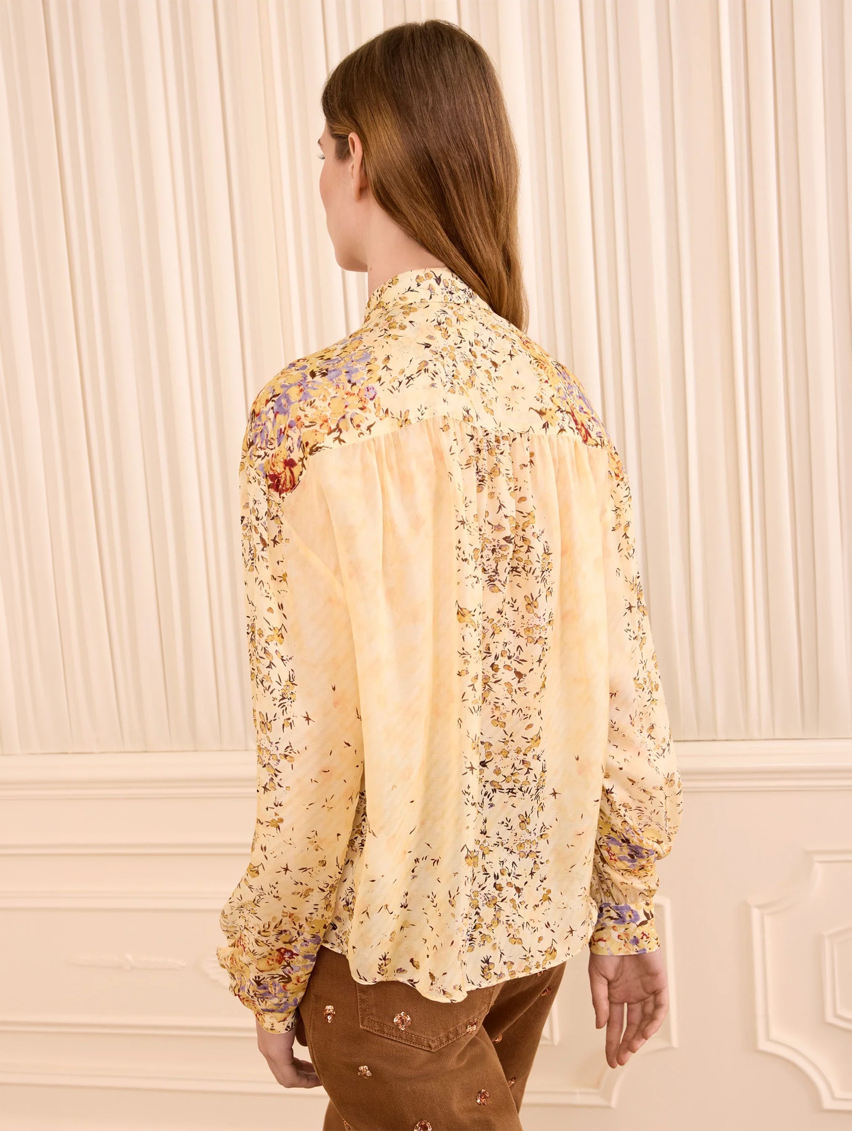 Gesture Silk Blouse in Forsythia