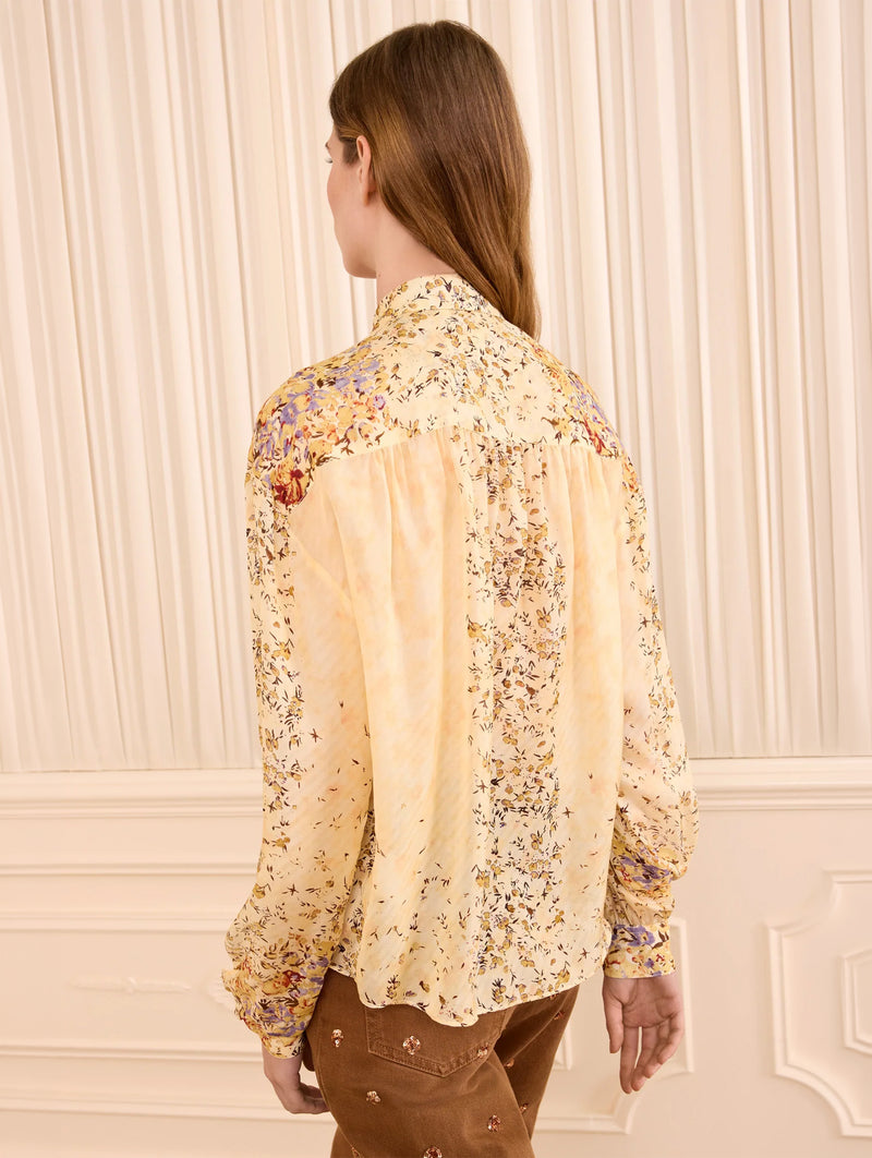 Gesture Silk Blouse in Forsythia