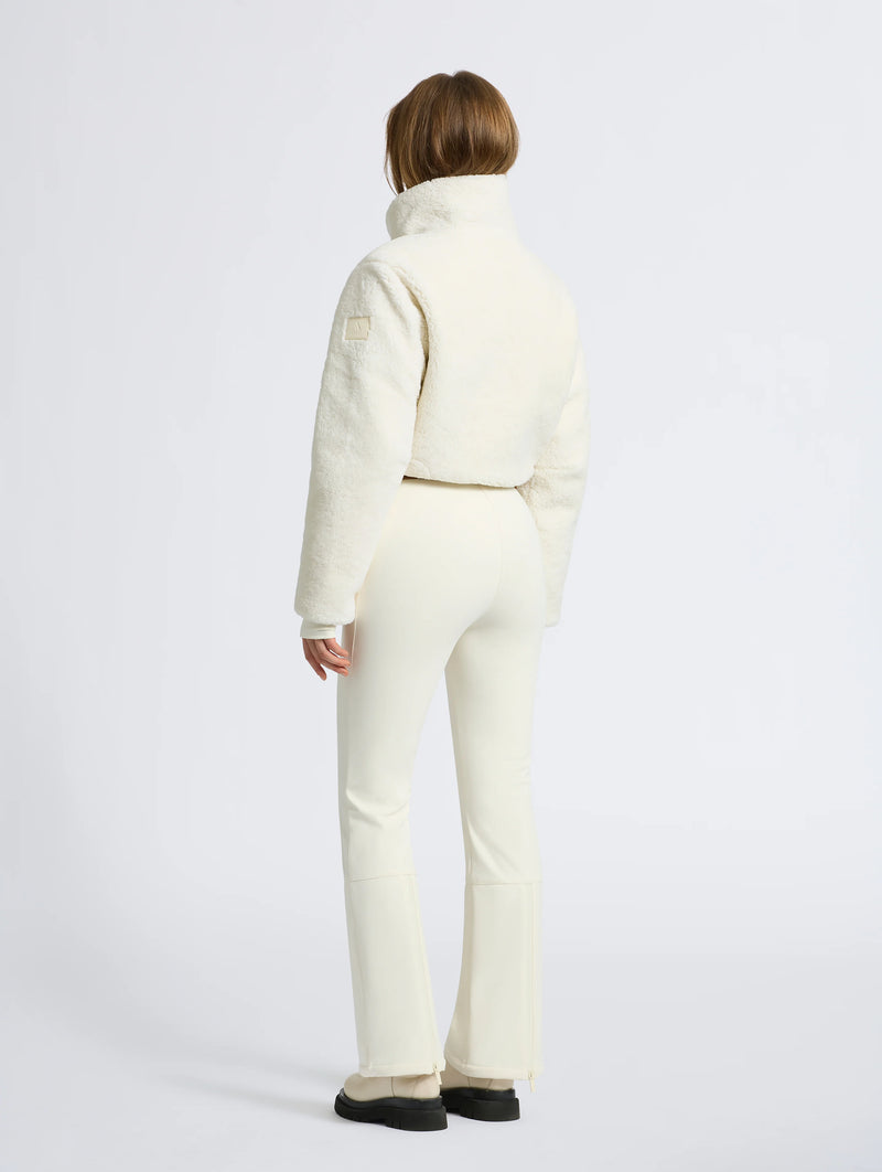 Gia Shearling Ski Suit in Cream and Tan