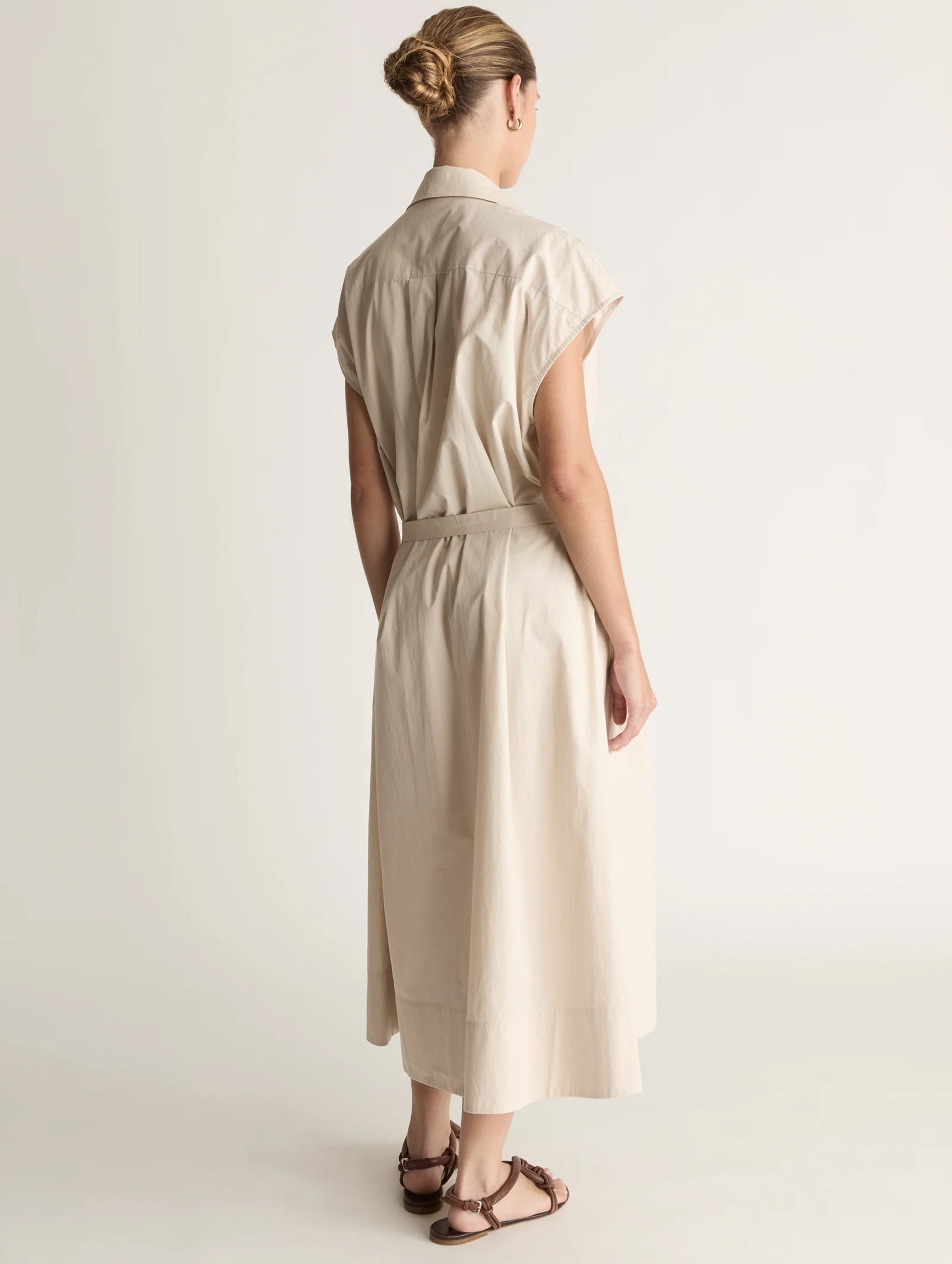 Gilbert Wrap Dress in Wheat