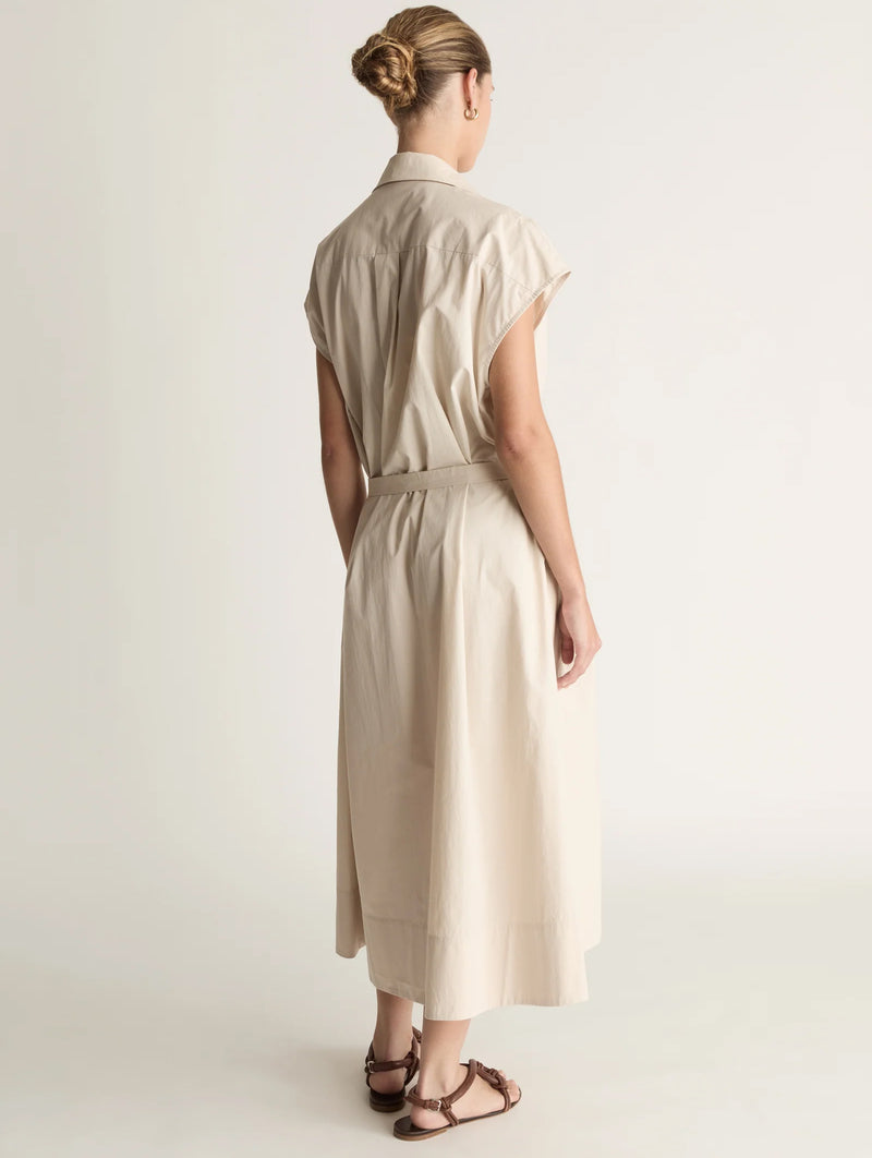 Gilbert Wrap Dress in Wheat