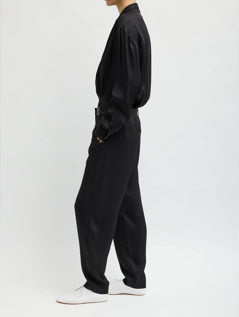 Eco Acetate Viscose Grace Trouser in Black