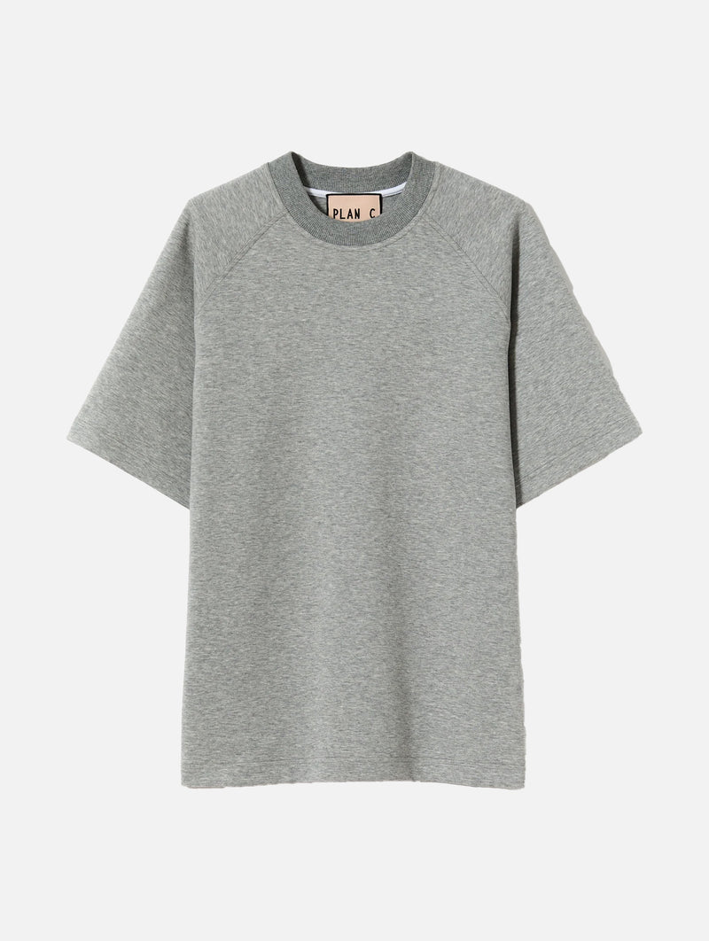 Short Sleeve Sweater in Grey