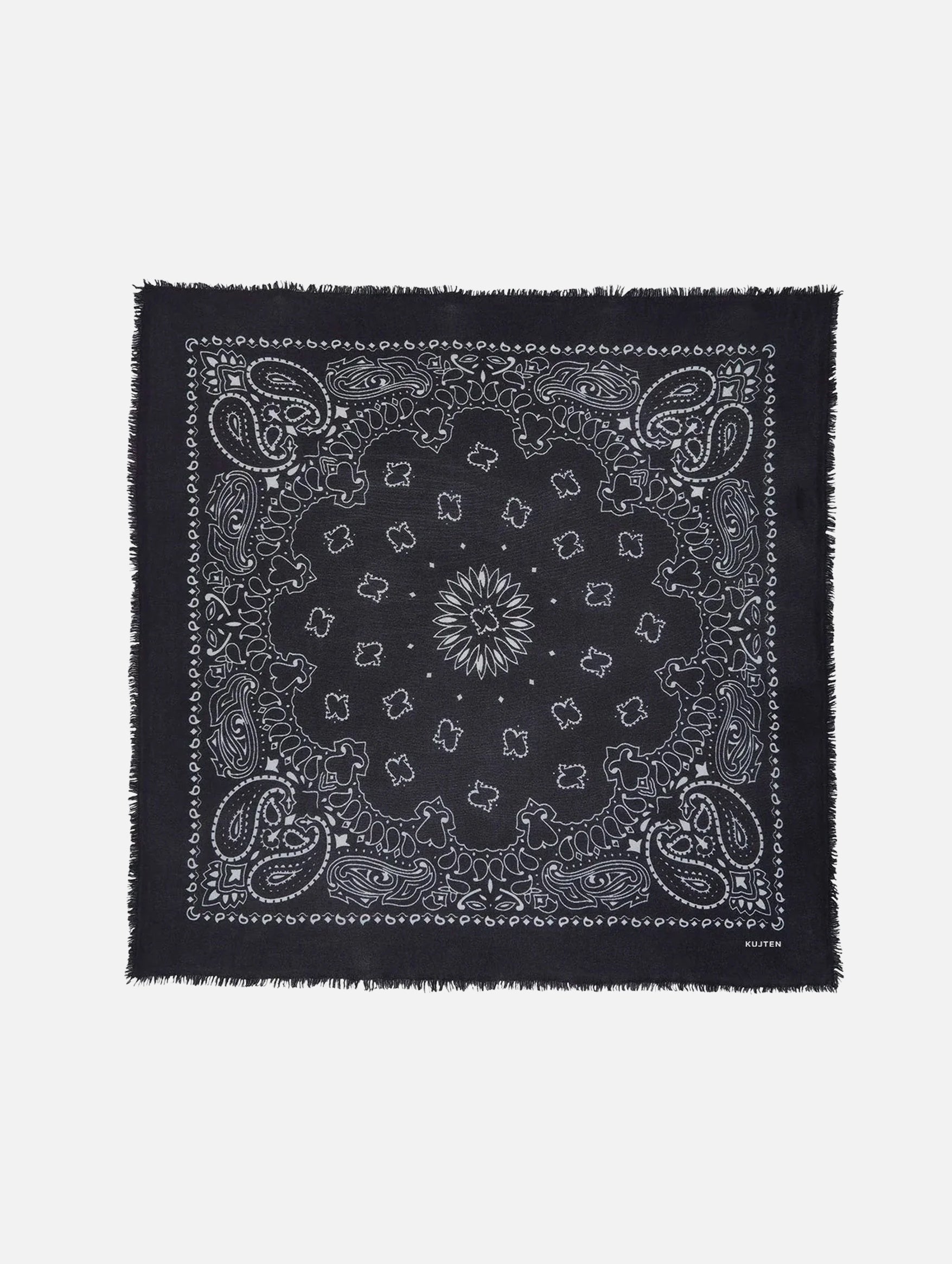 Hachiko Large Bandana in Noir