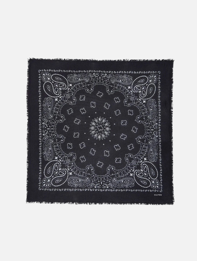 Hachiko Large Bandana in Noir