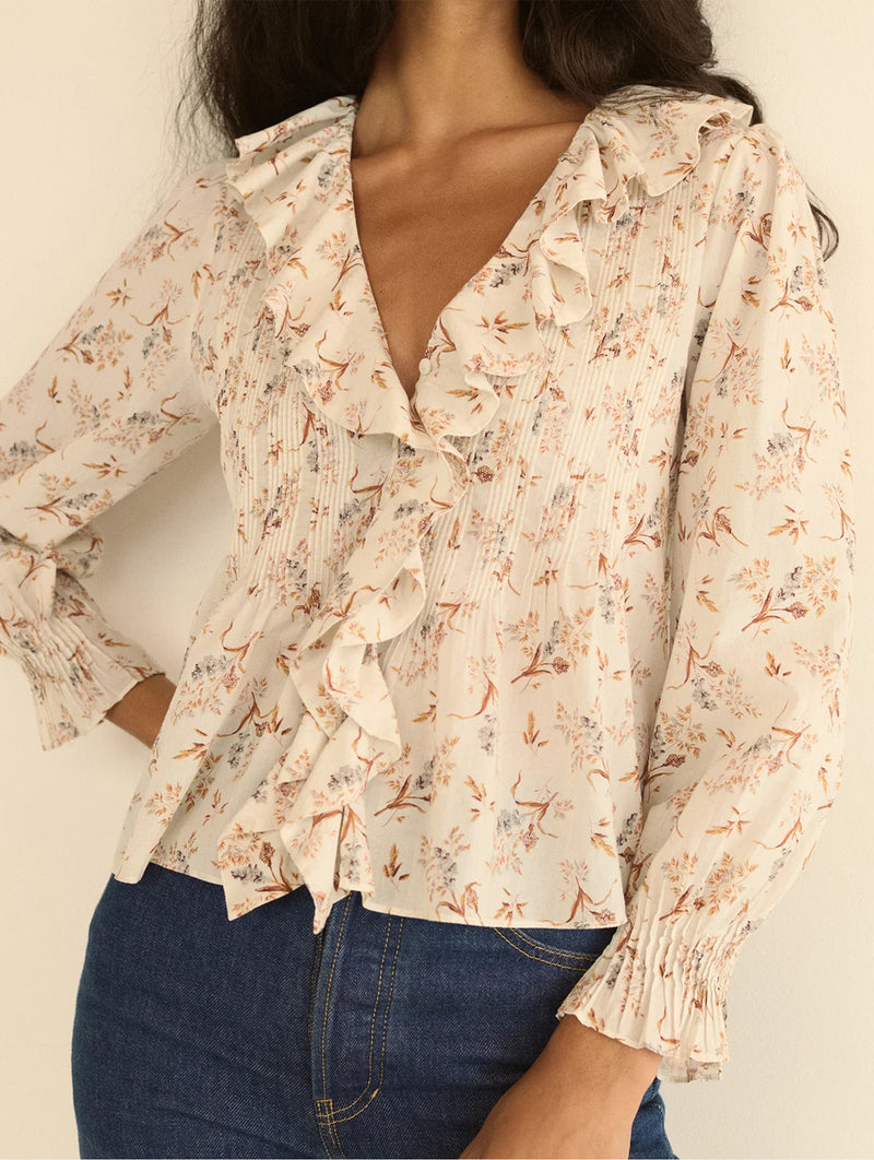Hardy Top in Crème Windswept Meadow