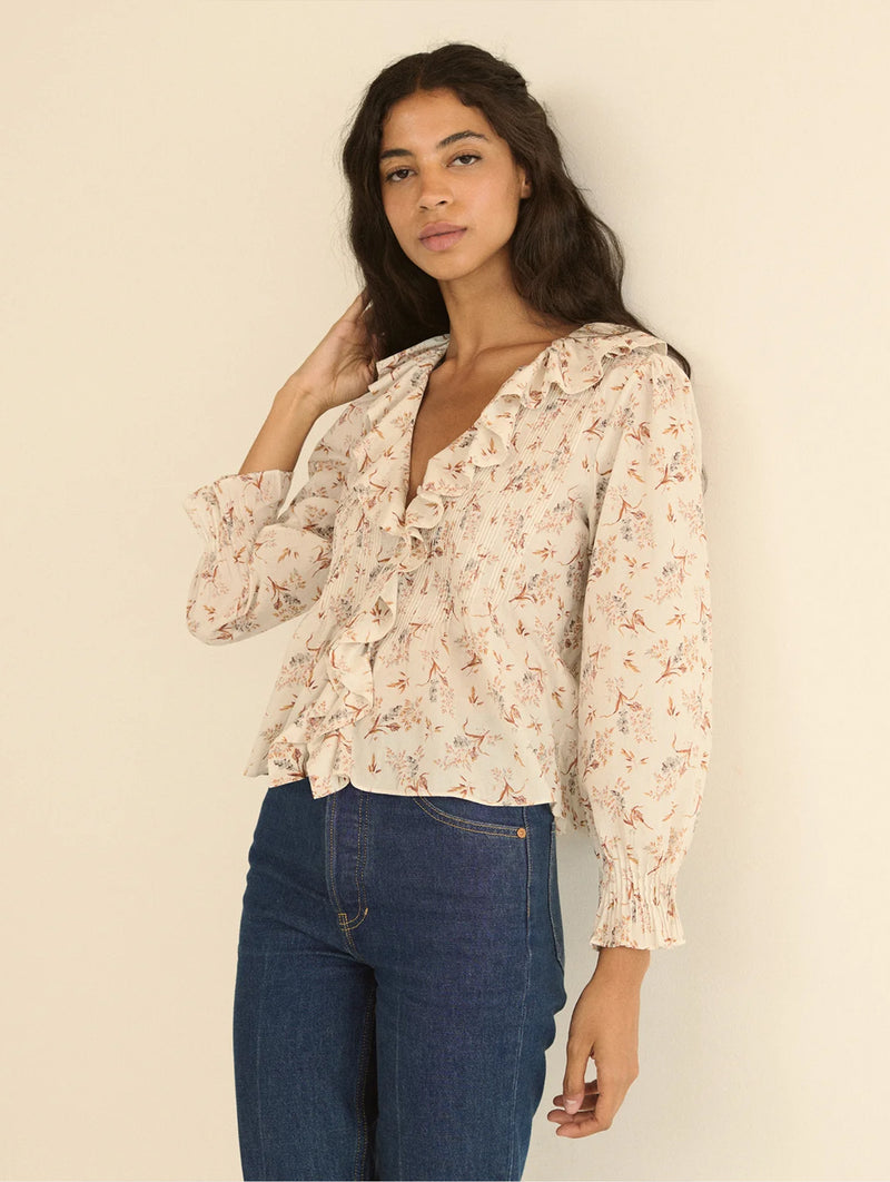 Hardy Top in Crème Windswept Meadow