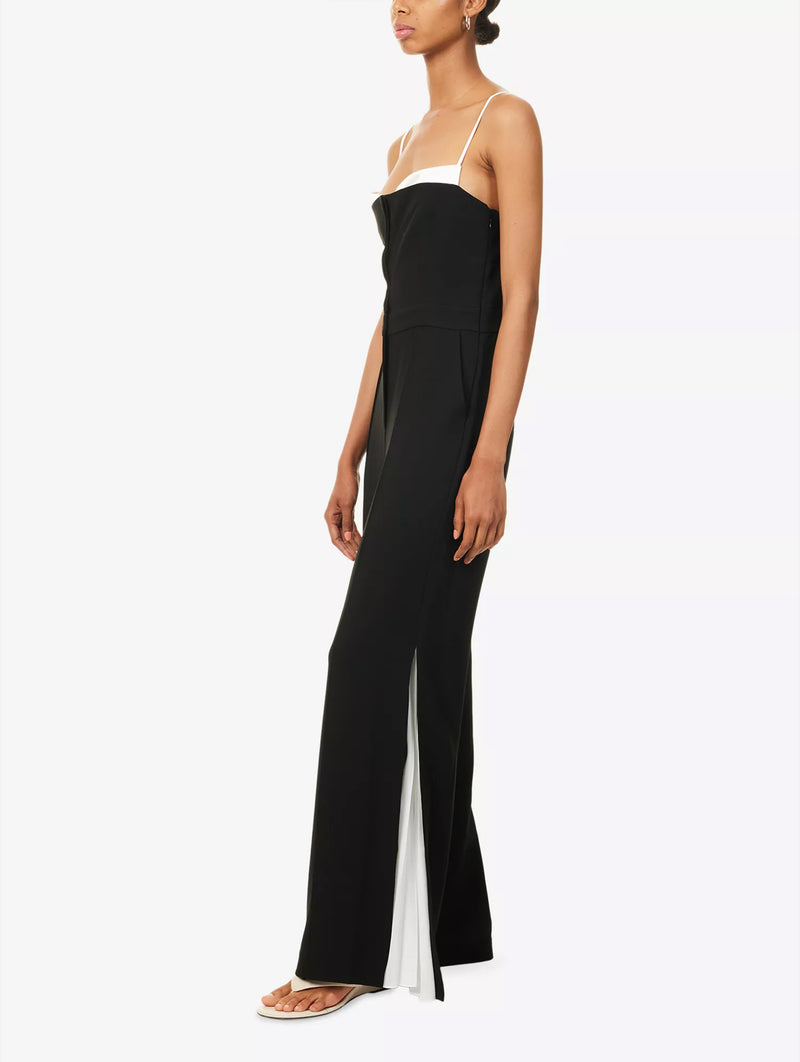 Hazel Bustier Jumpsuit in Black Multi