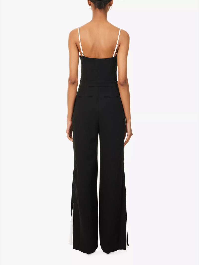Hazel Bustier Jumpsuit in Black Multi