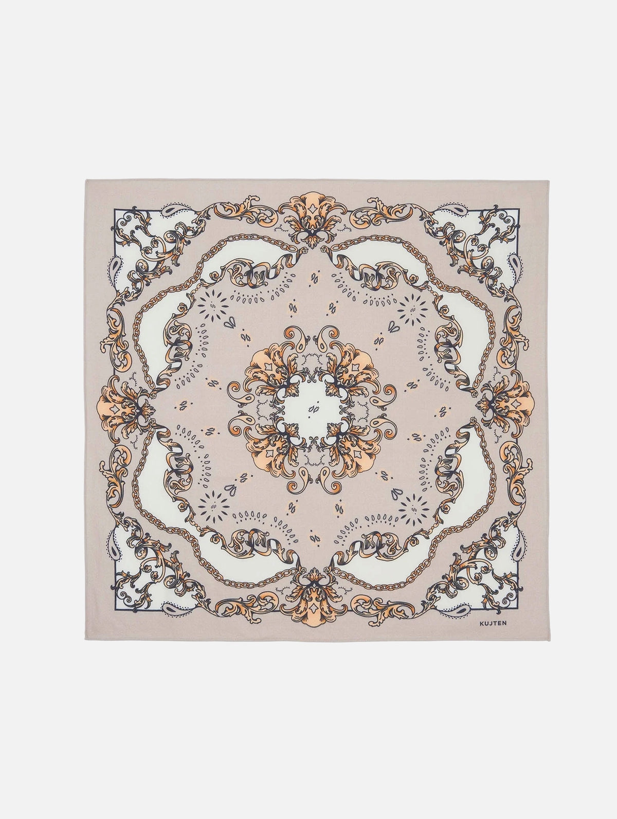Helia Large Bandana in Beige Chine