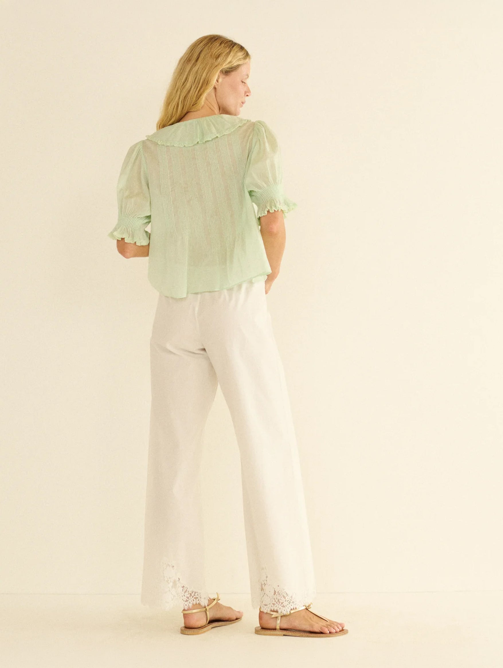 Henri Top in Seafoam