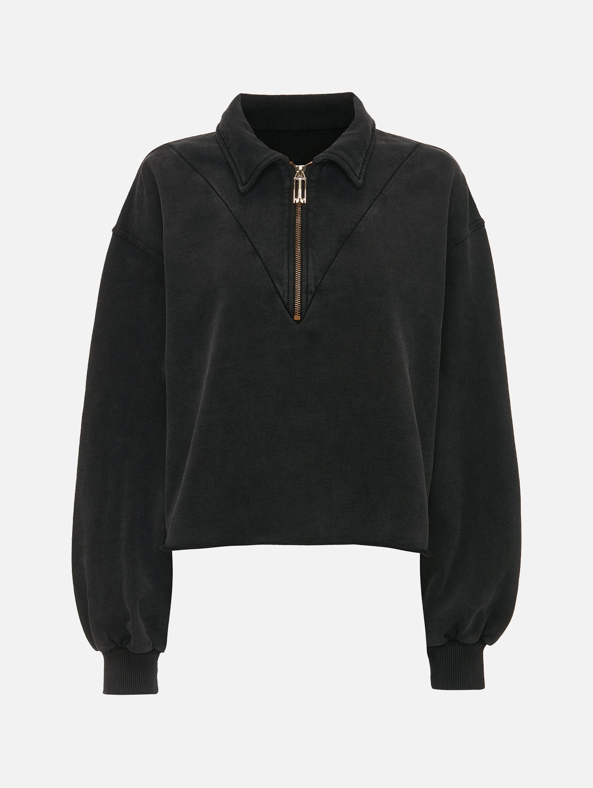 Half Zip Sweatshirt in Black