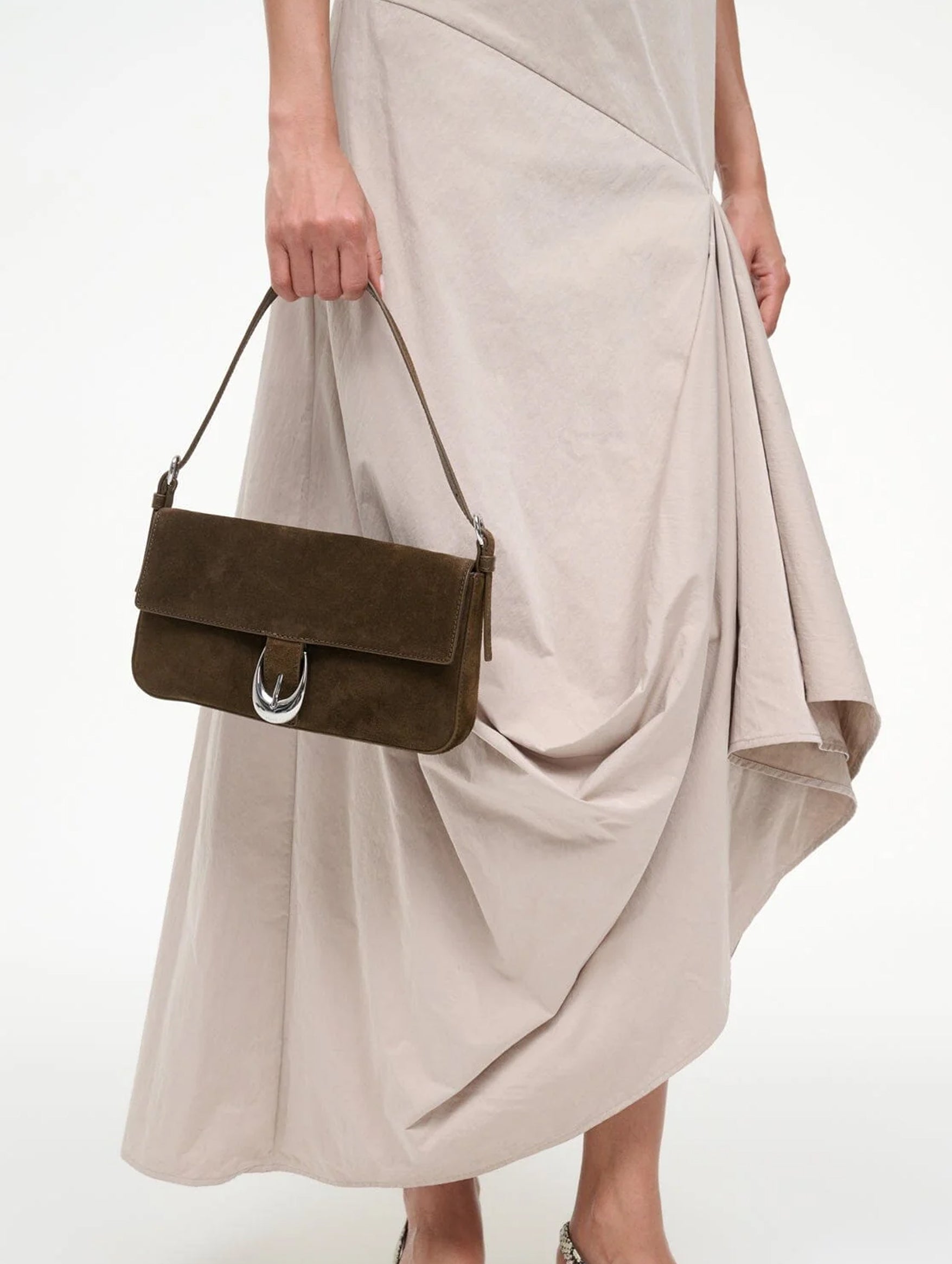 Harlow Bag in Truffle Suede
