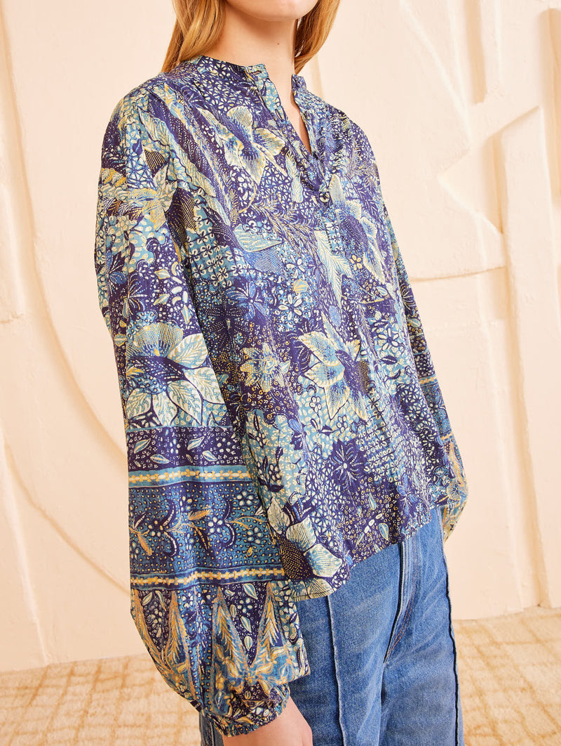 Harlowe Blouse in Portofino