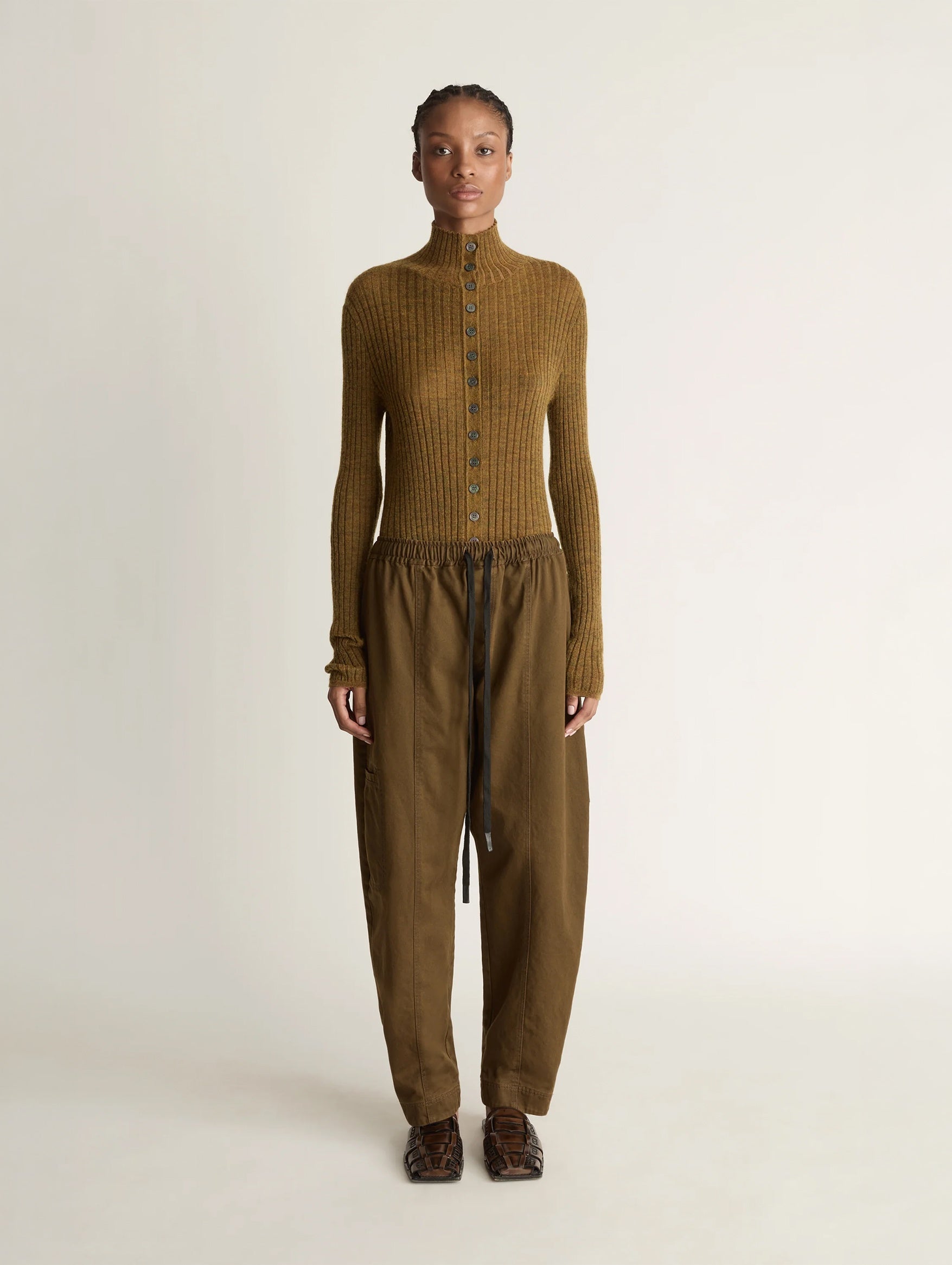 Harper Drill Pant in Khaki