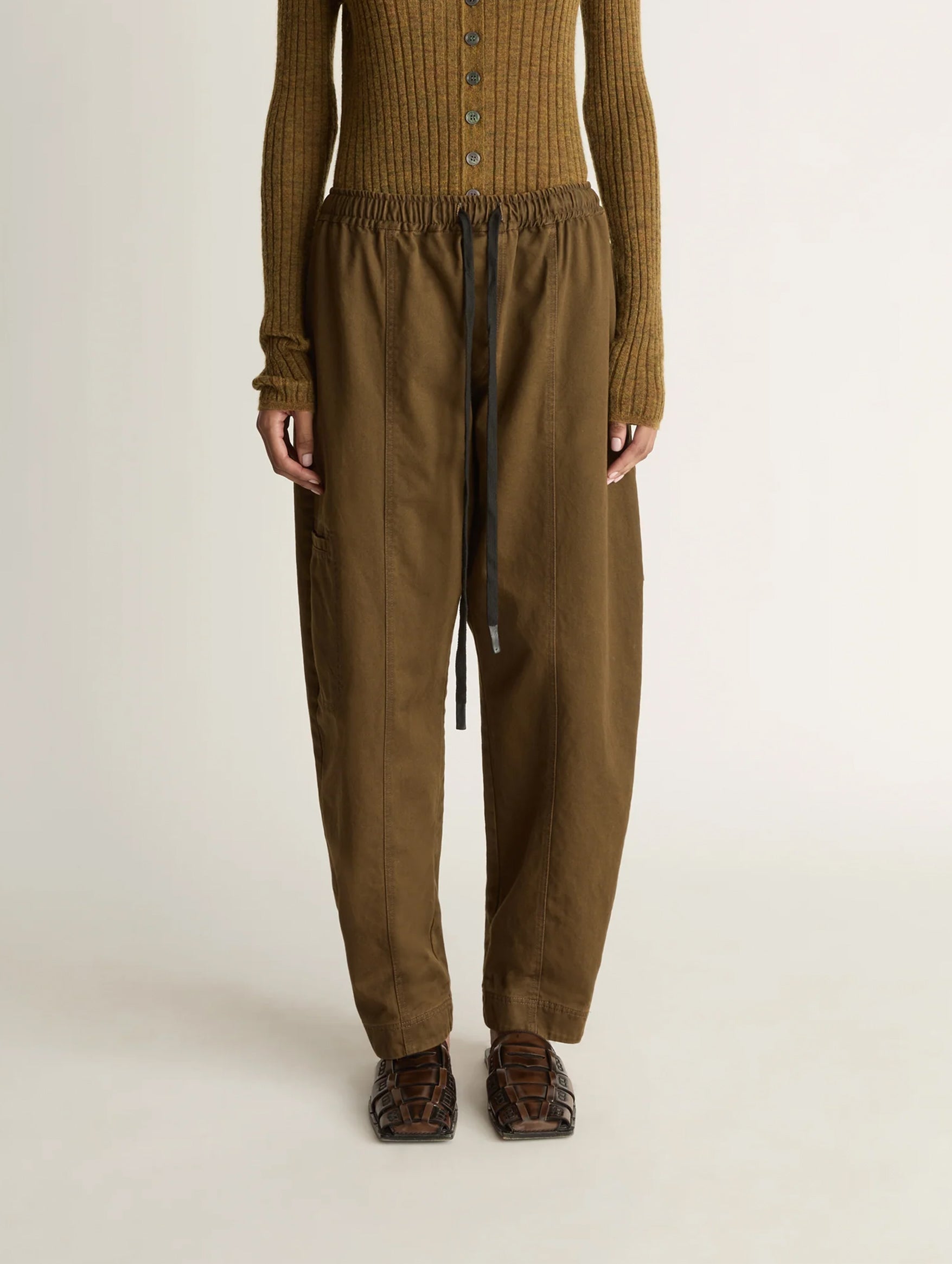 Harper Drill Pant in Khaki