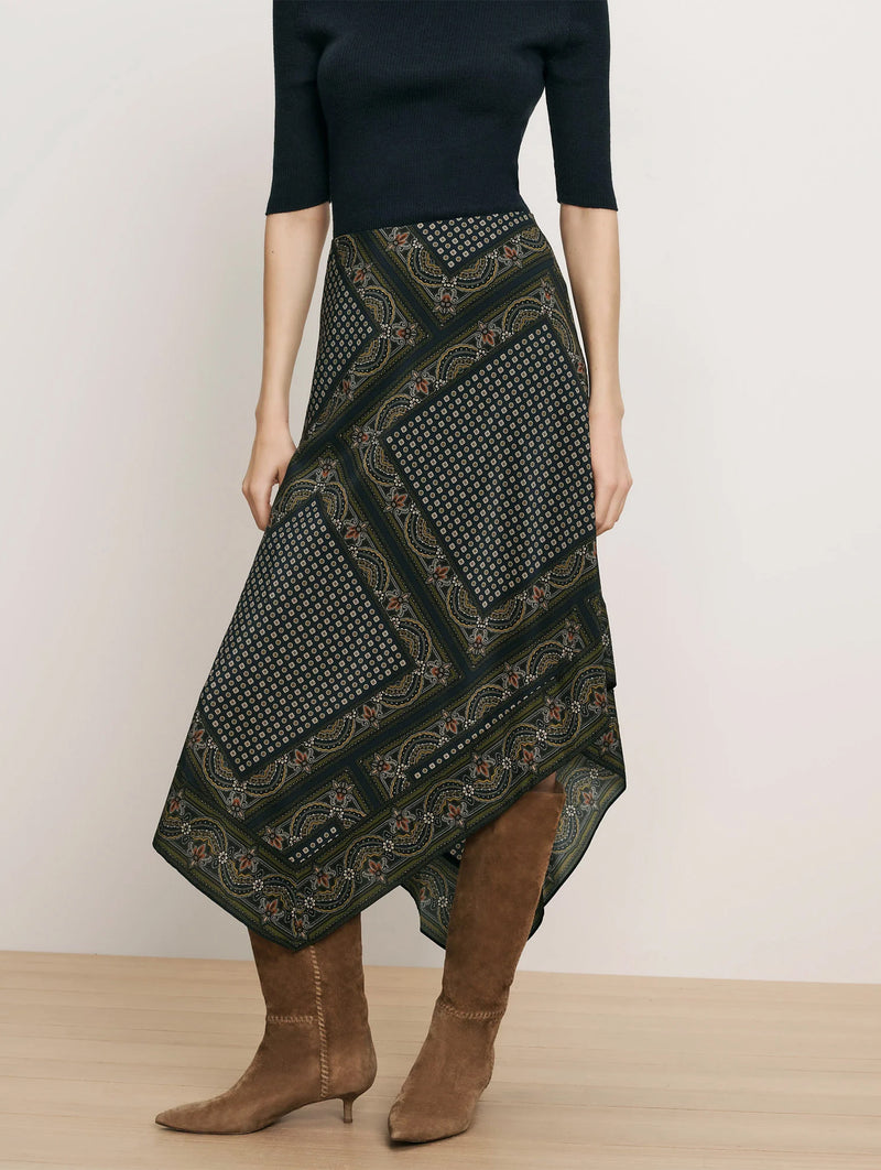 Hartley Skirt in Heritage Navy Multi