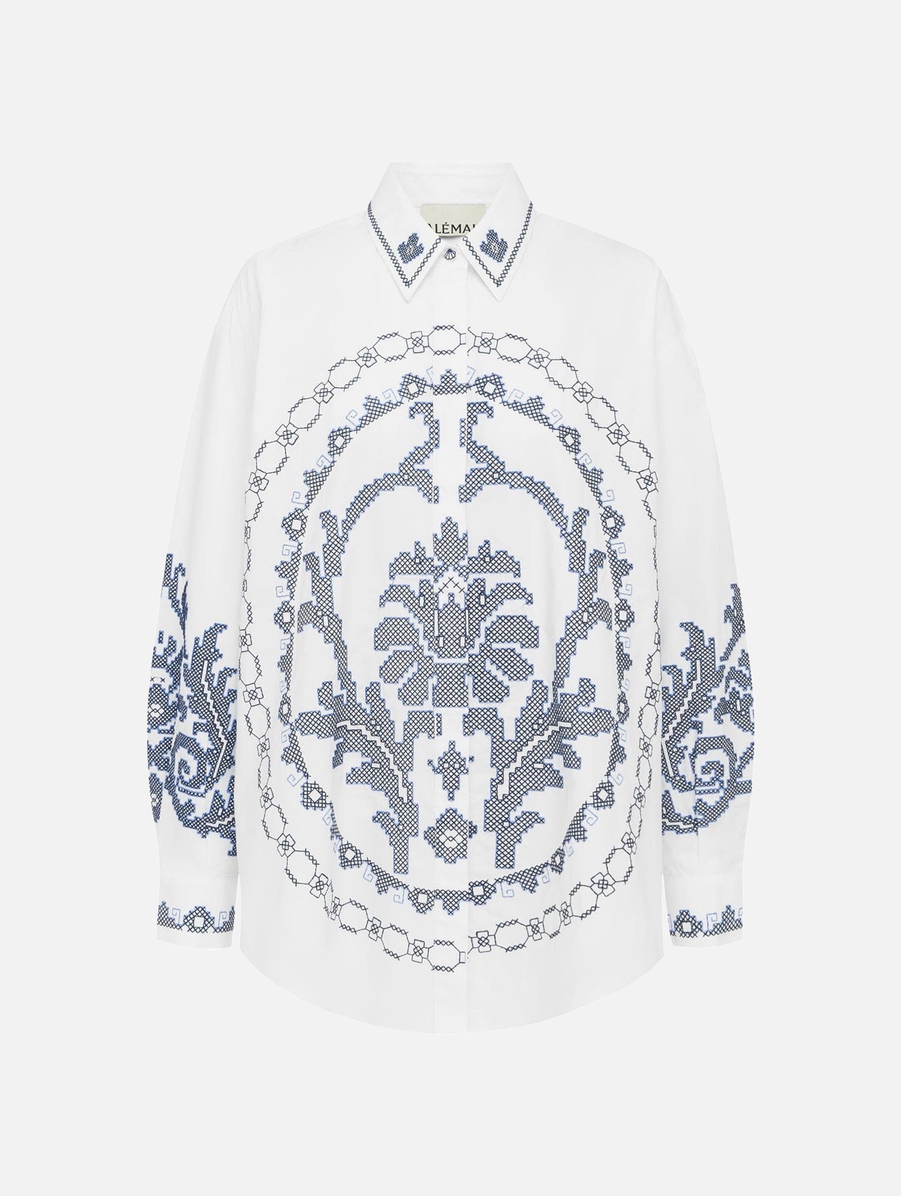 Hazel Embroidered Shirt in White