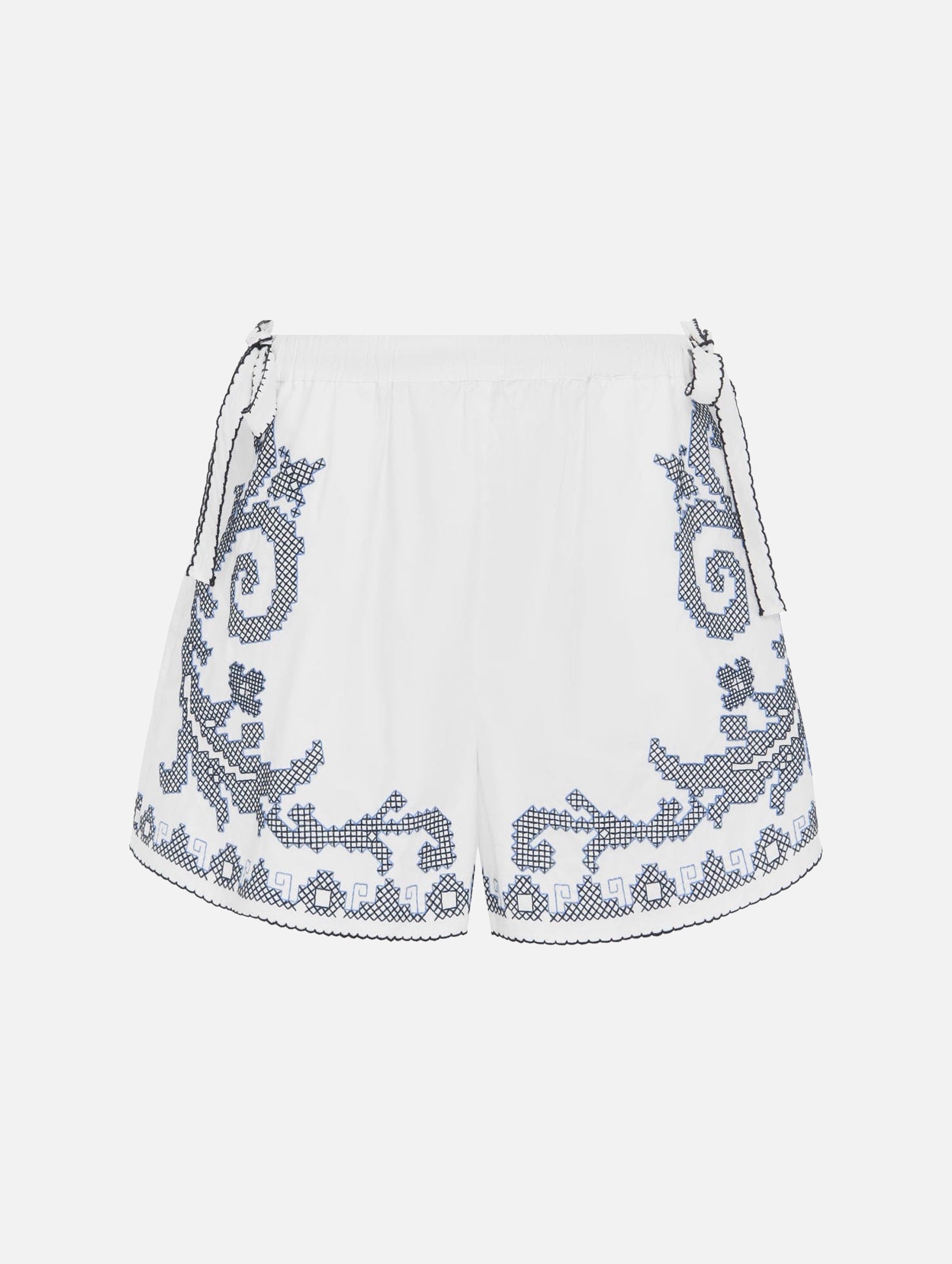 Hazel Embroidered Short in White