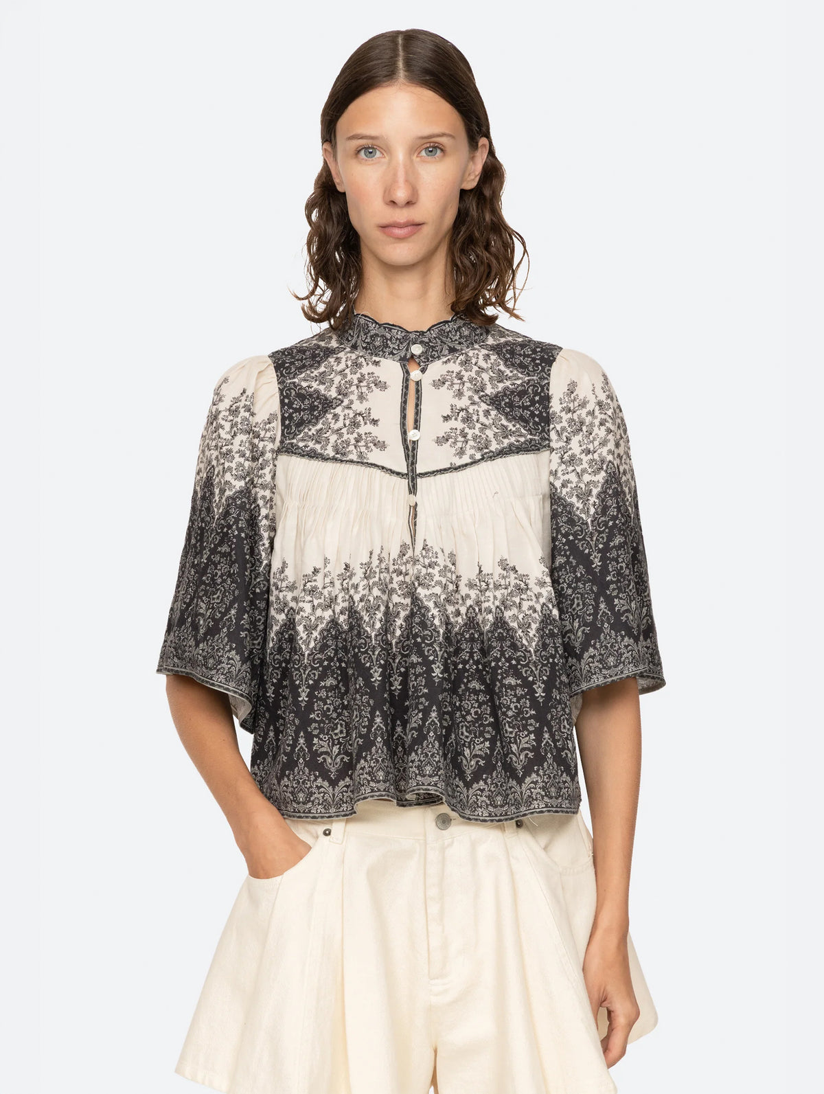 Hedra Print Blouse in Multi