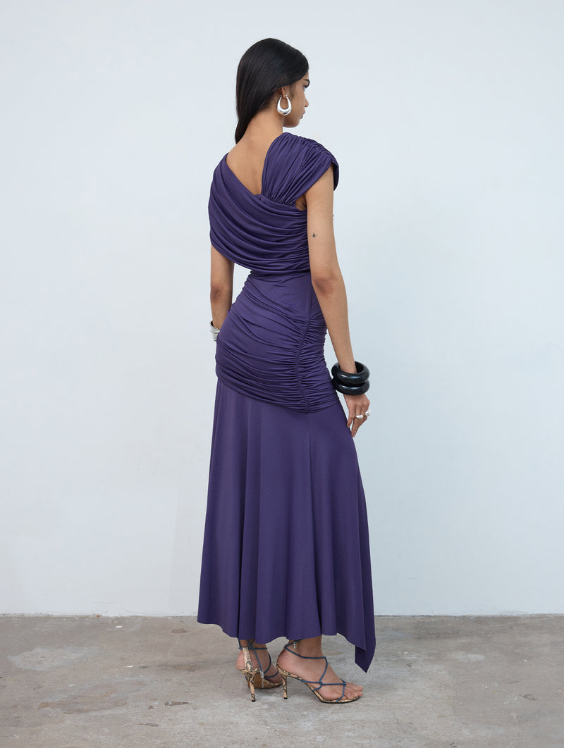 Hela Midi Dress In Purple