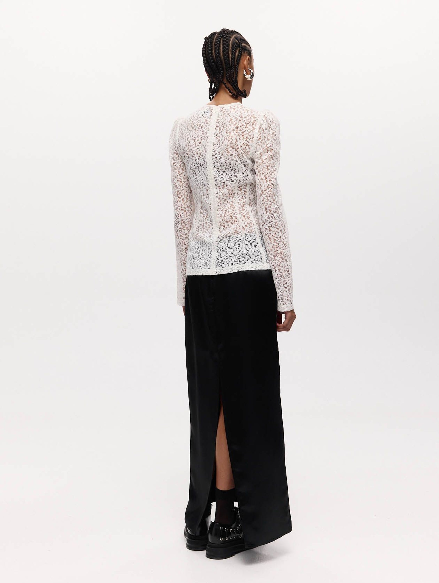 Helena Top in Ivory Lace