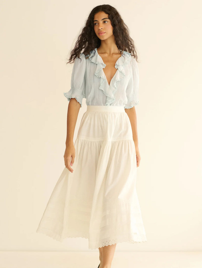 Henri Top in Alice Blue