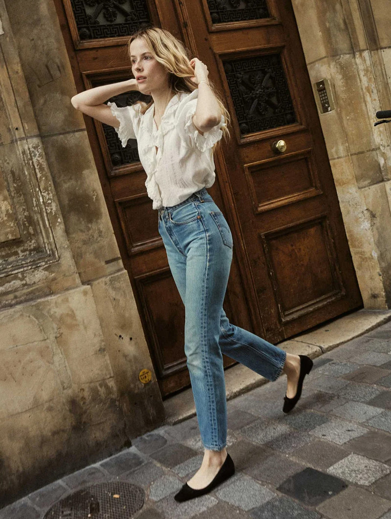 Henri Cotton Top in Salt