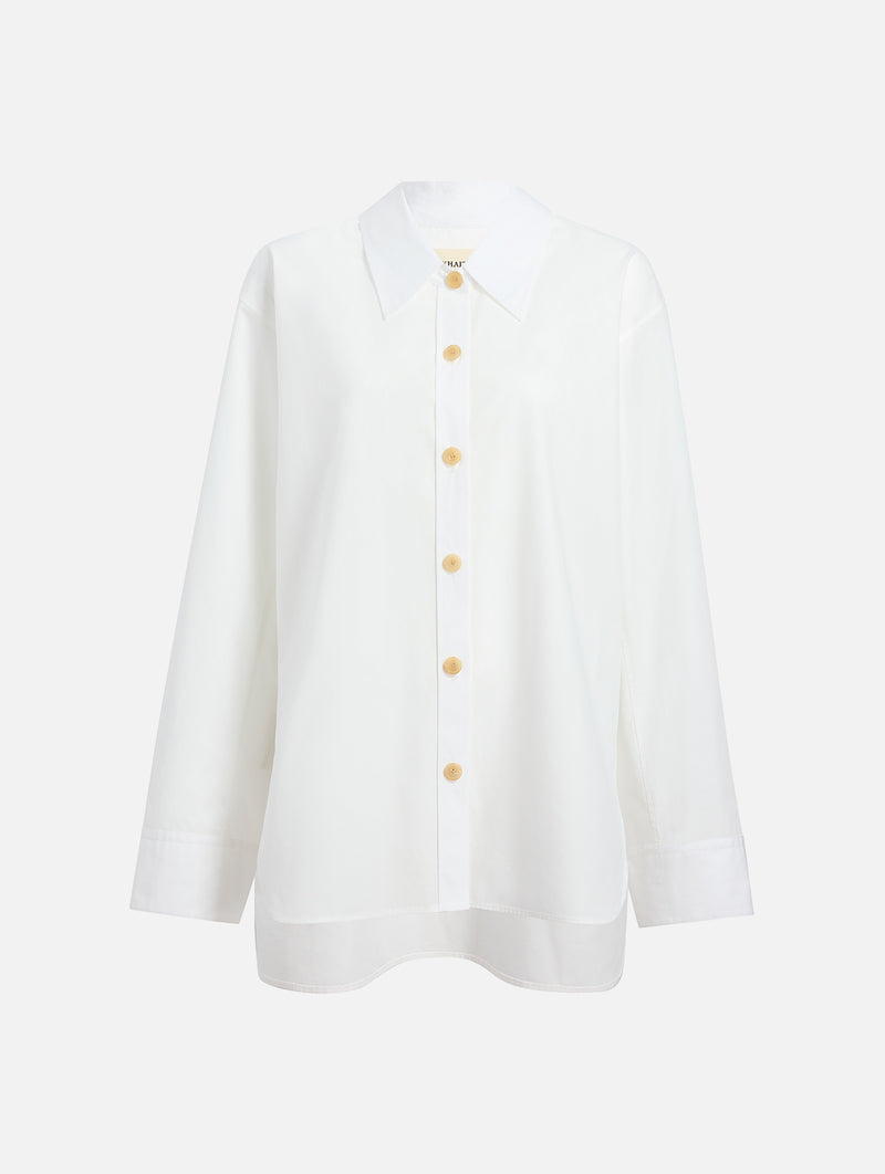 Herschel Cotton Shirt in Chalk