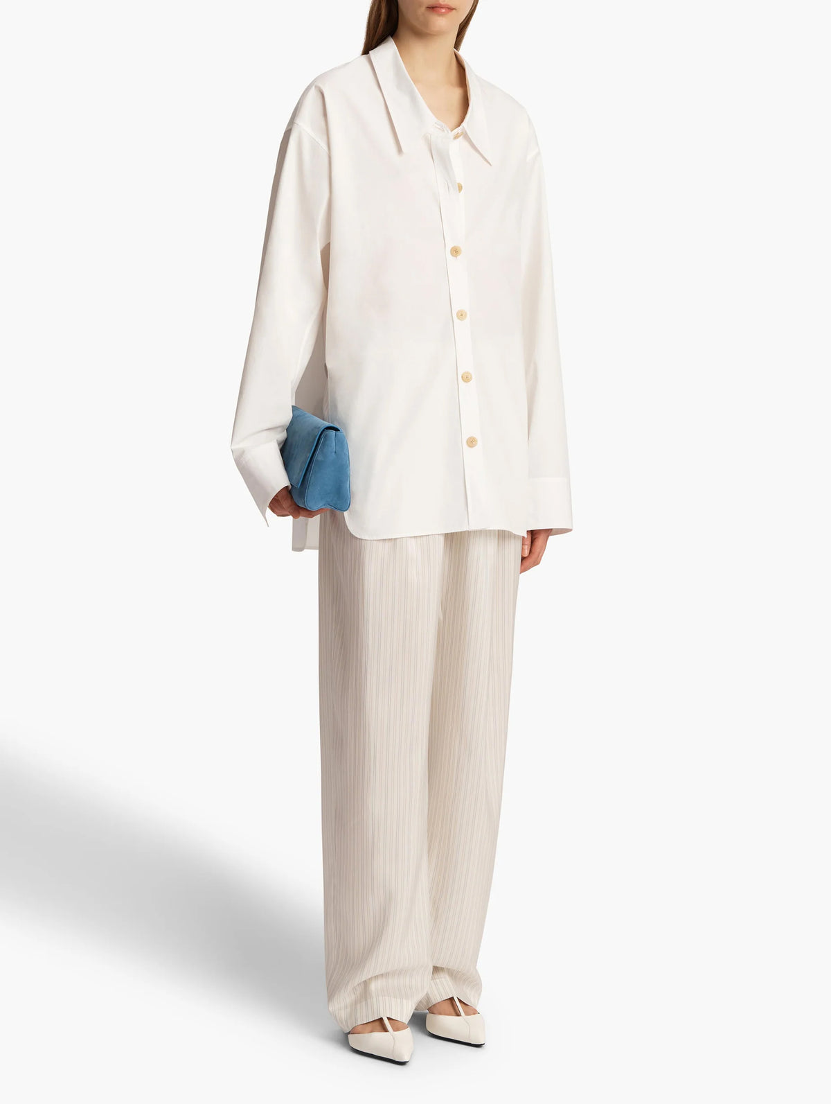 Herschel Cotton Shirt in Chalk