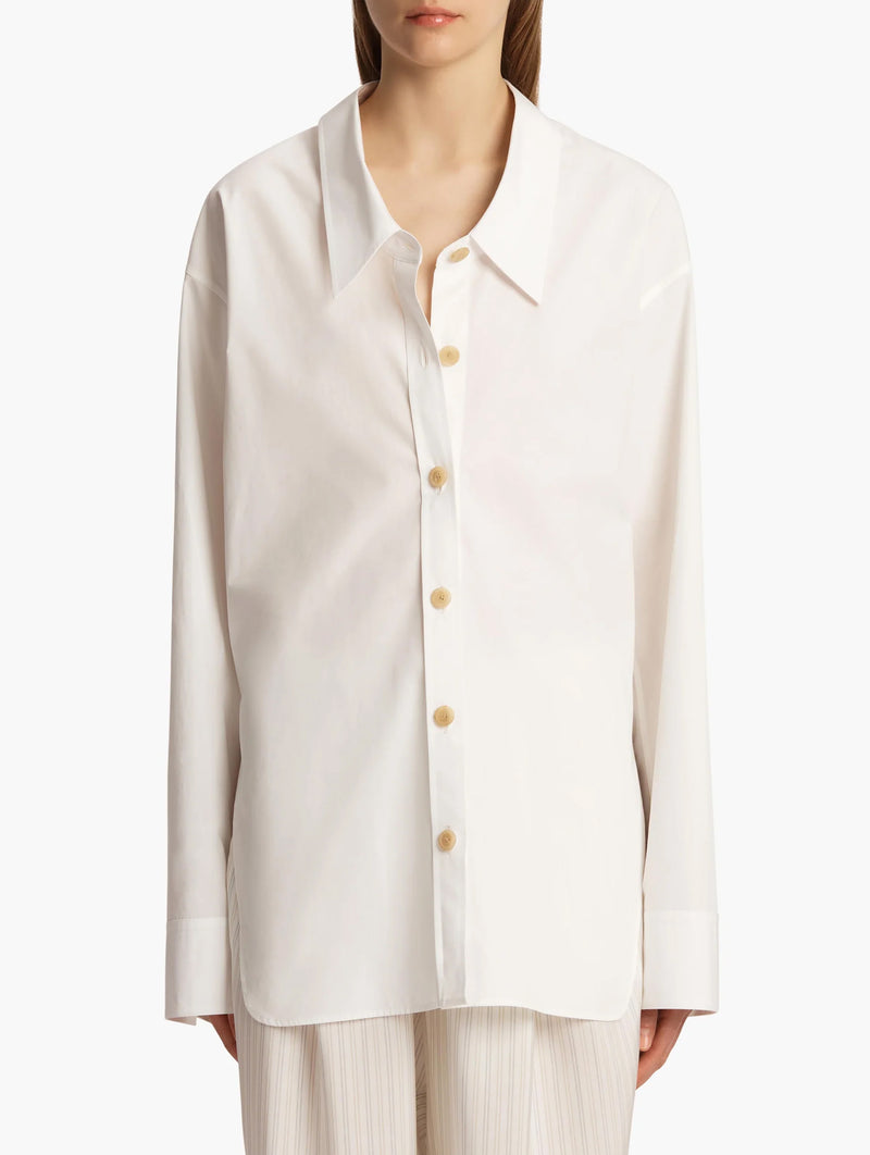 Herschel Cotton Shirt in Chalk