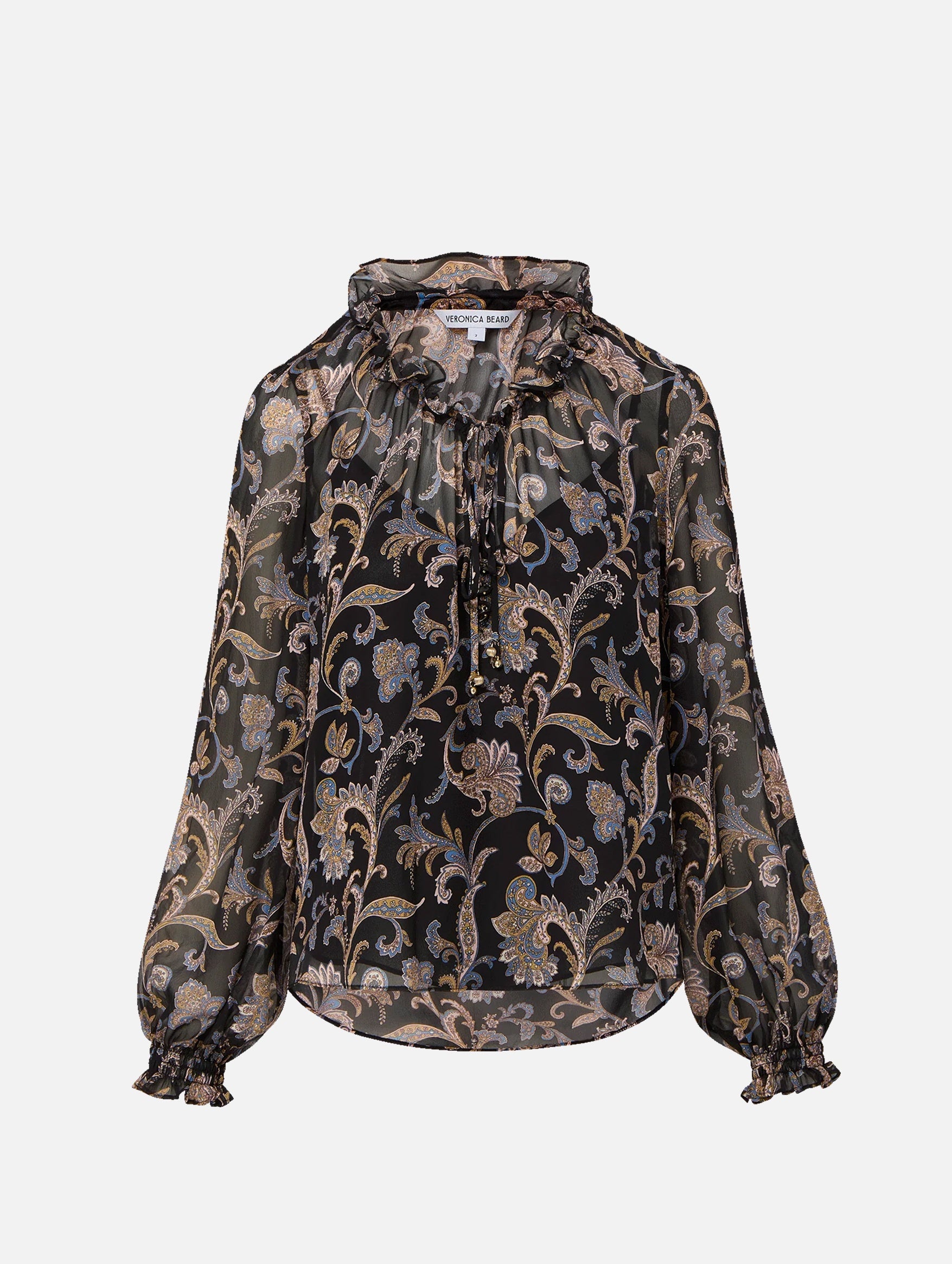 Hickory Blouse in Black Multi