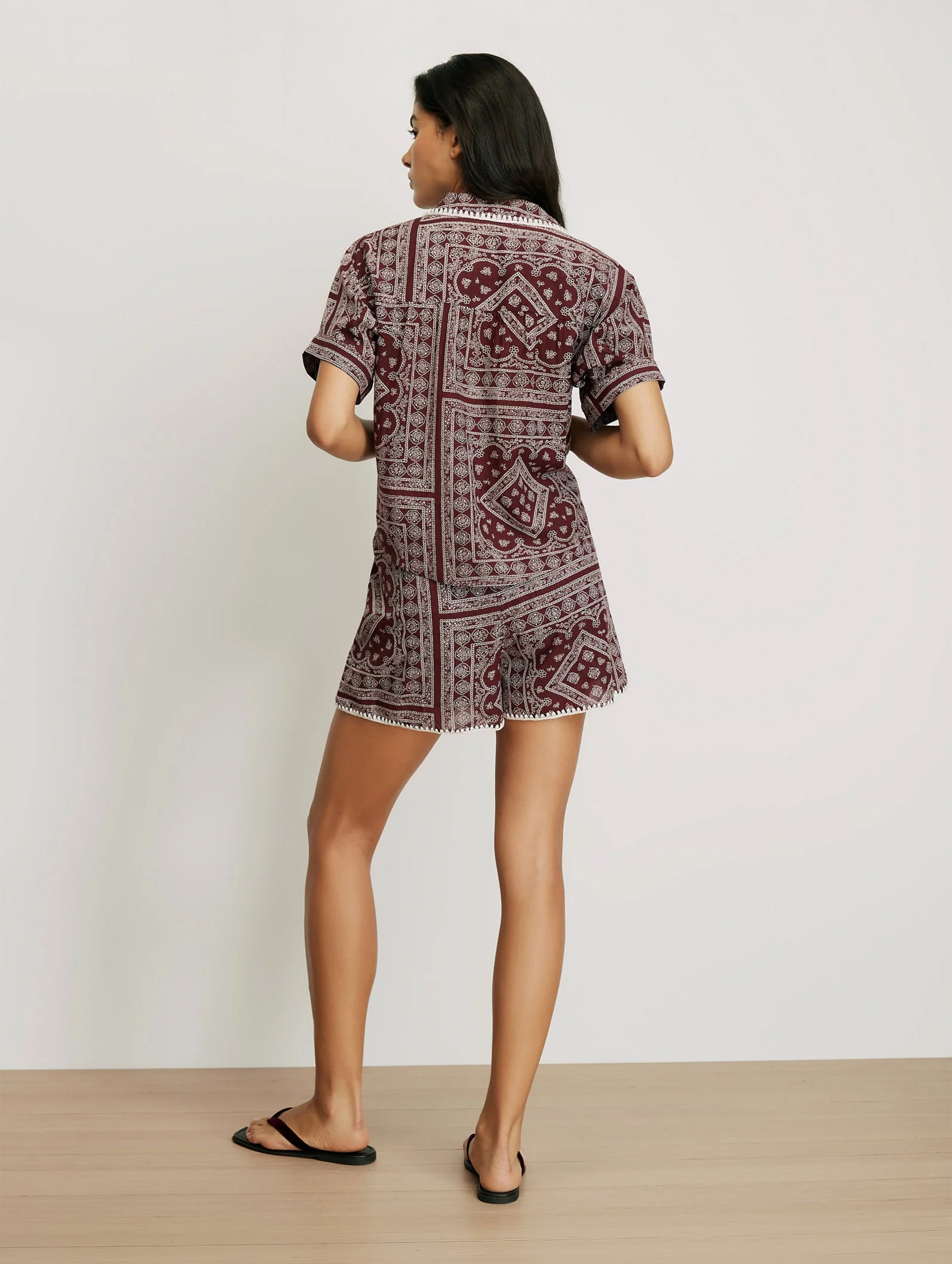 Ilene Top in Raisin Dove