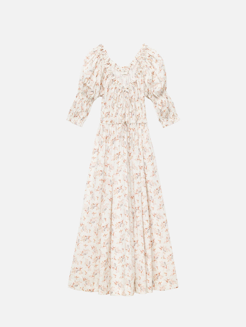 Ischia Dress in Crème Windswept Meadow