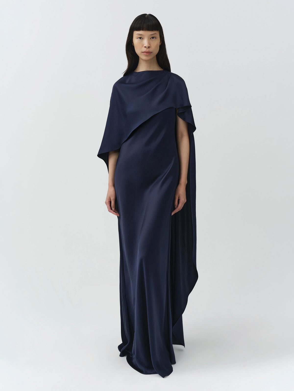 Izel Cape Gown in Midnight