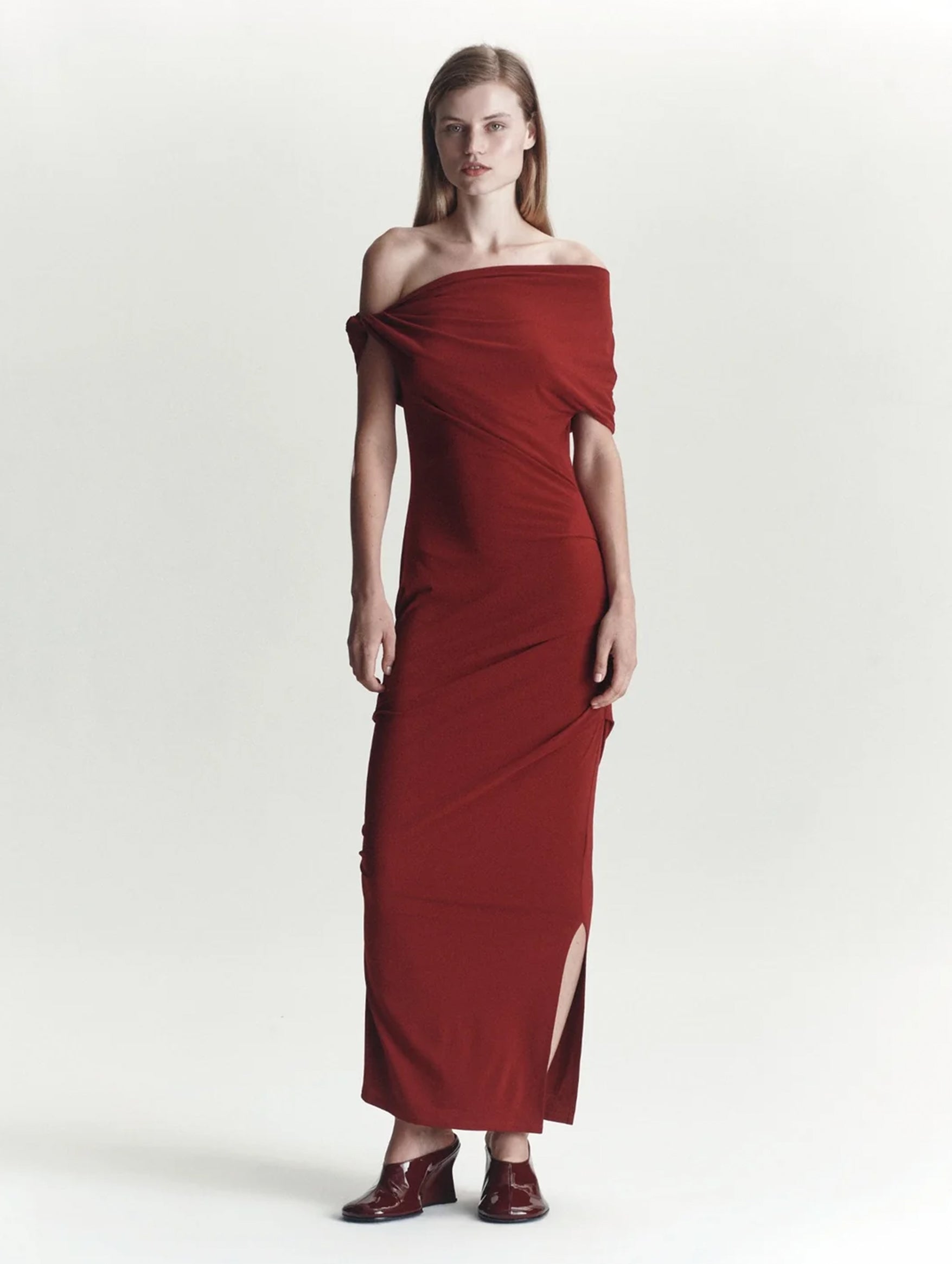 Ida Dress in Rhubarb