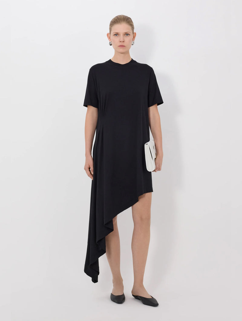 IgariI Asymmetric T-shirt Dress in Black