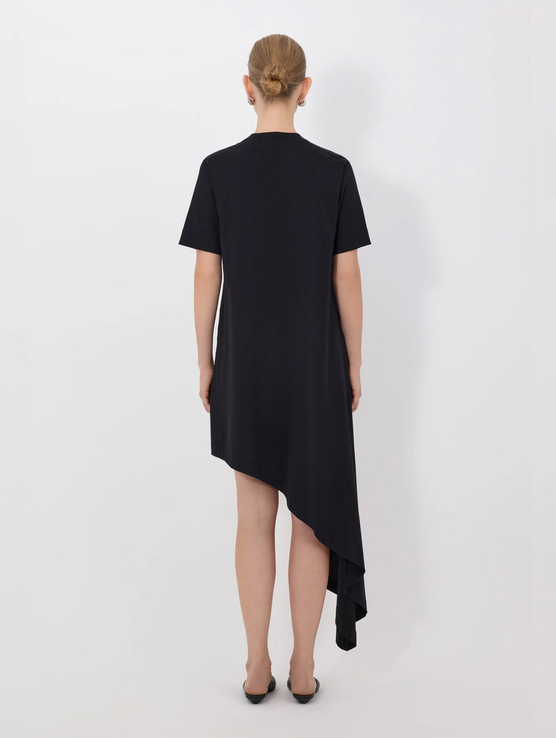 IgariI Asymmetric T-shirt Dress in Black
