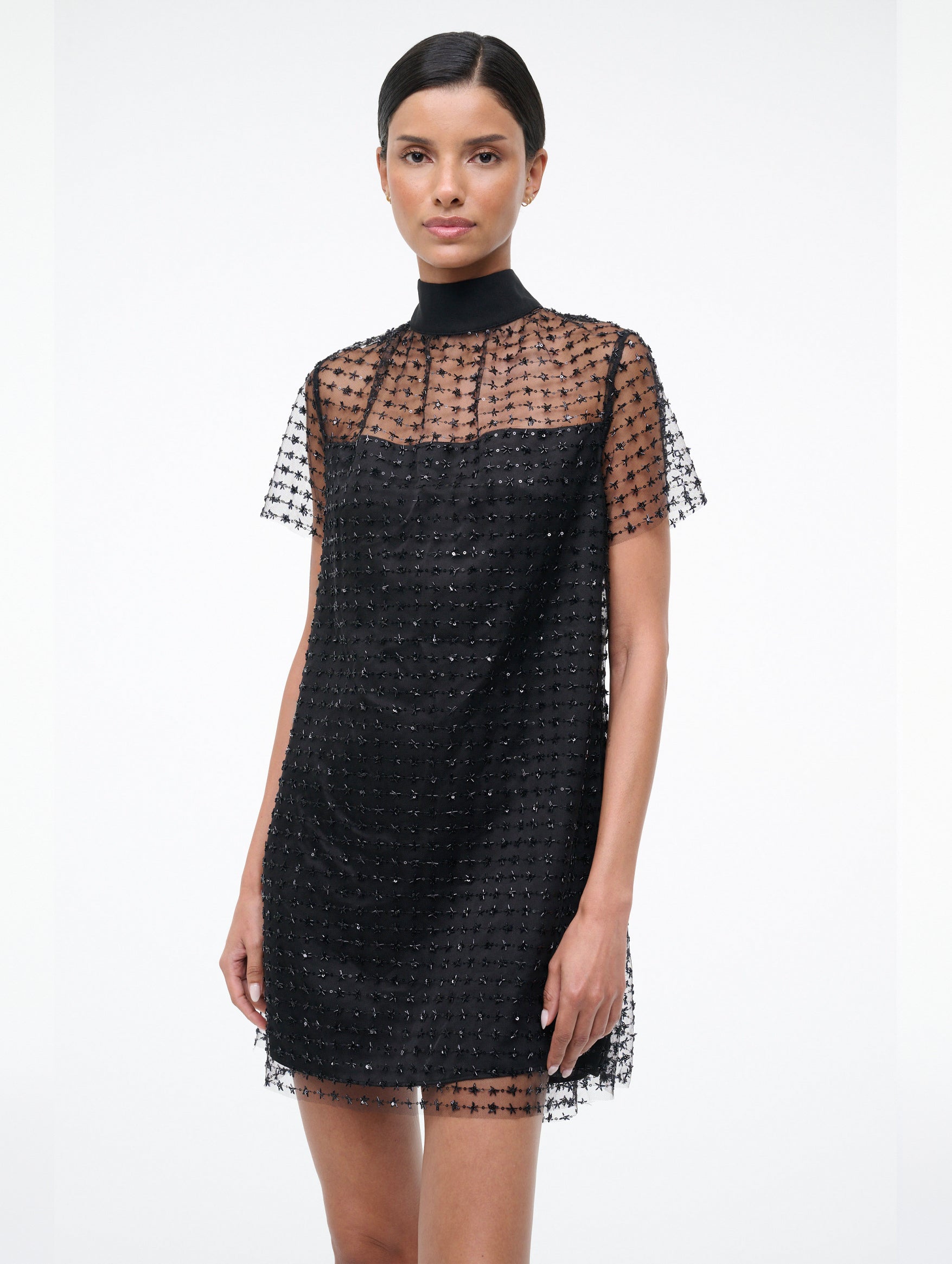 Ilana Mini Dress in Stardust Onyx