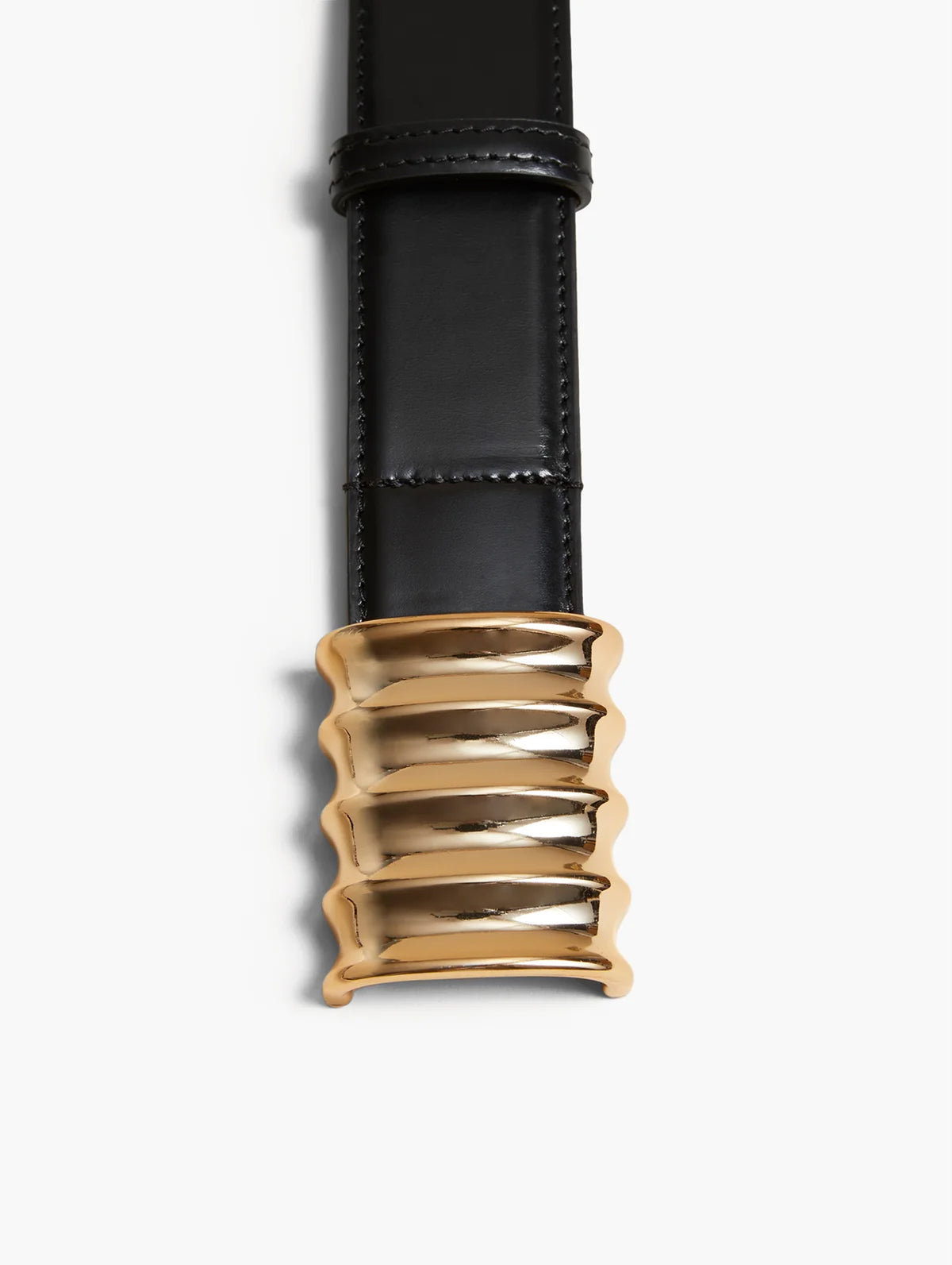 The Julius Black Belt in Gold