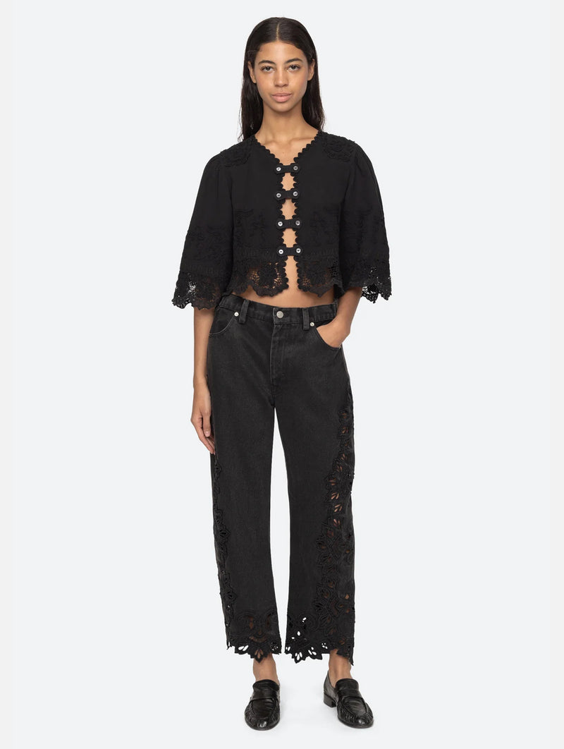 Cavina Denim Jeans in Black