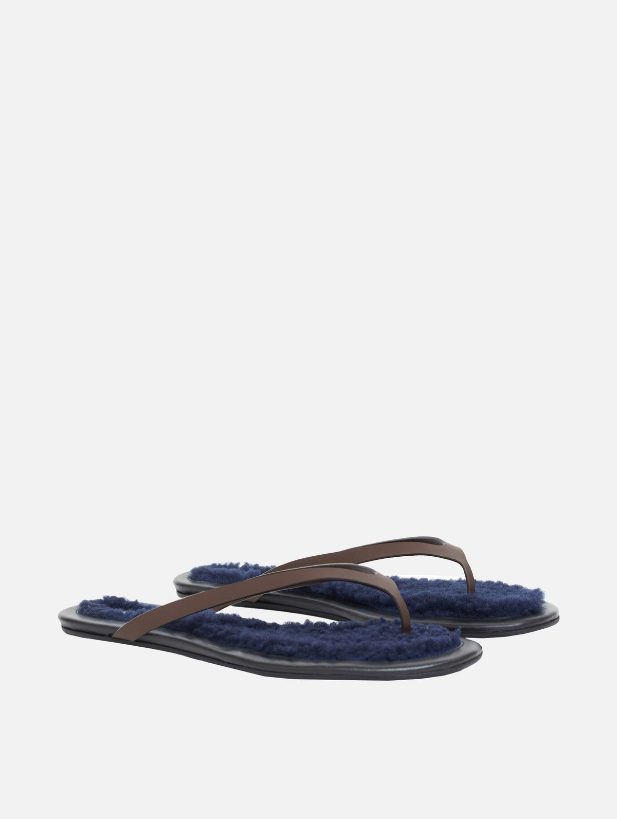 Joan Flip Flop in Blue Violet & Espresso