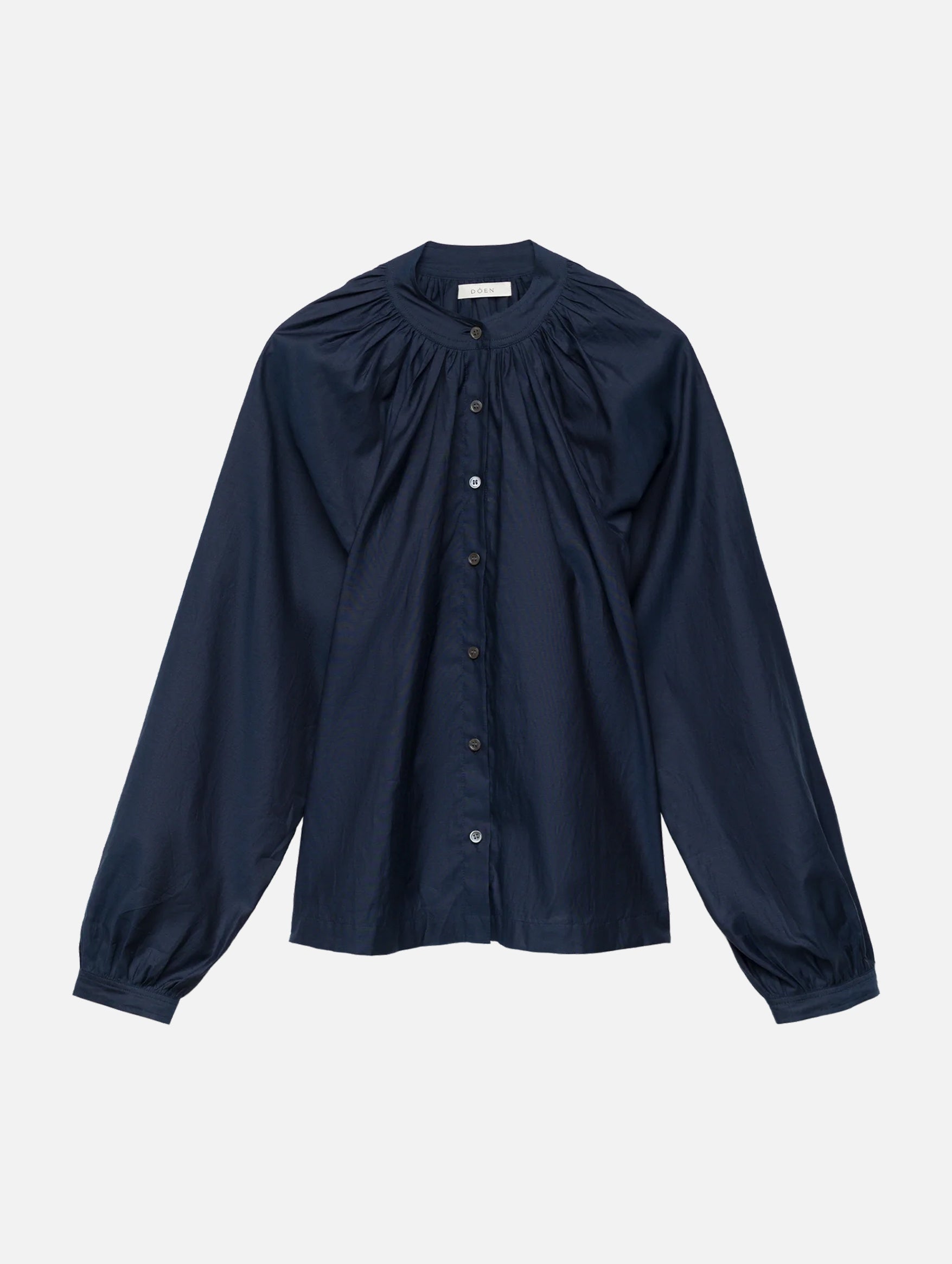 Julienne Top in Oxford Blue