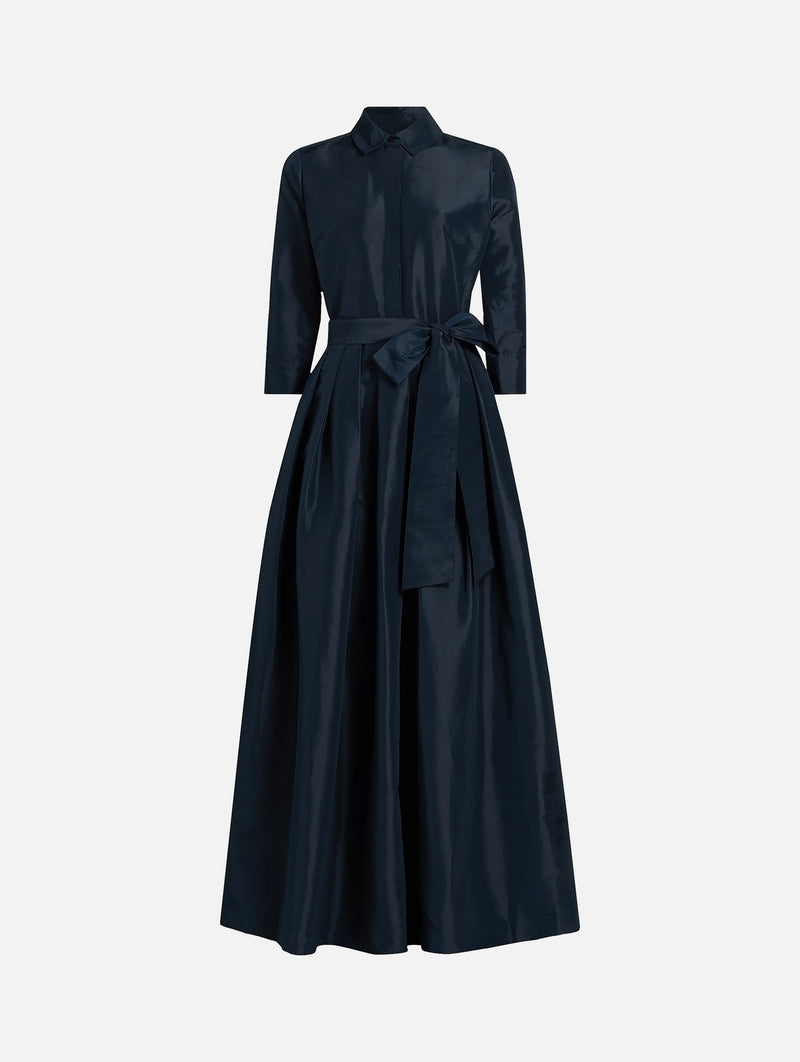 Julip Belted Gown in Midnight