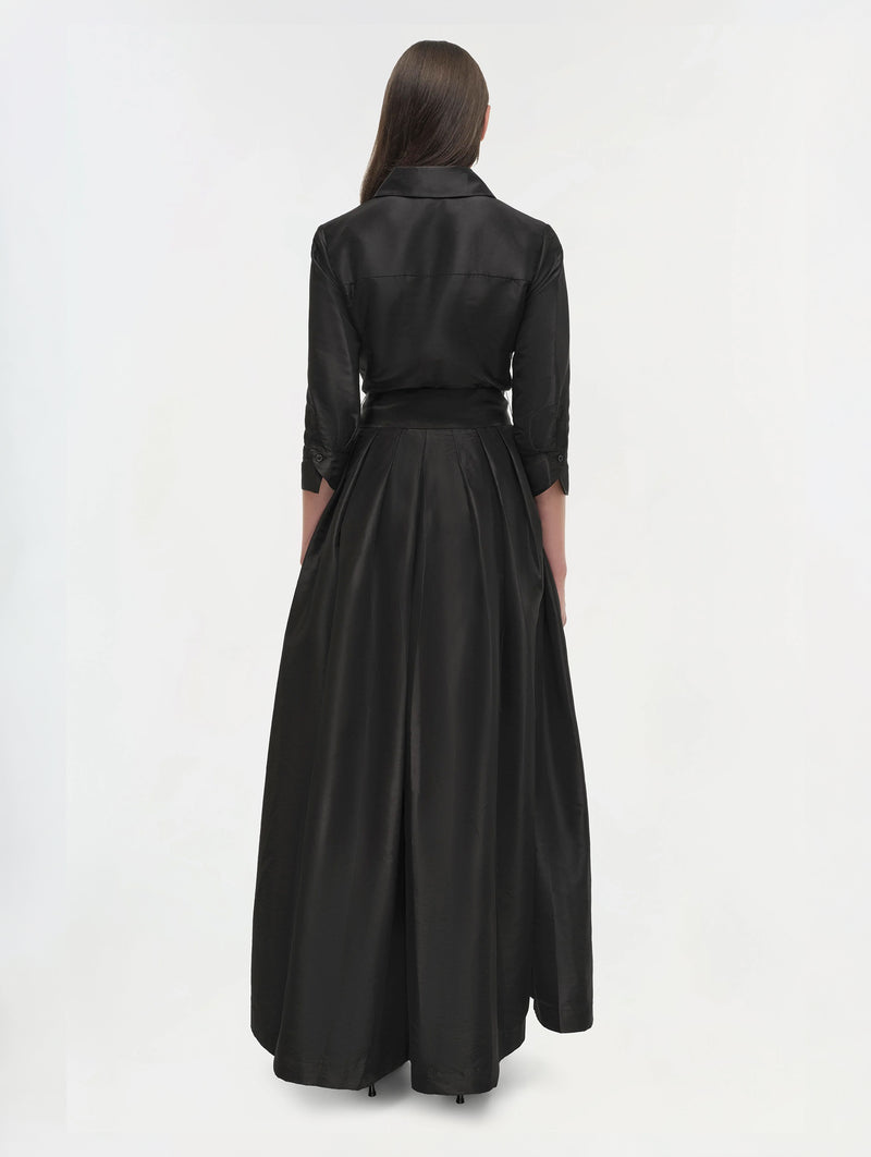 Julip Belted Gown in Black