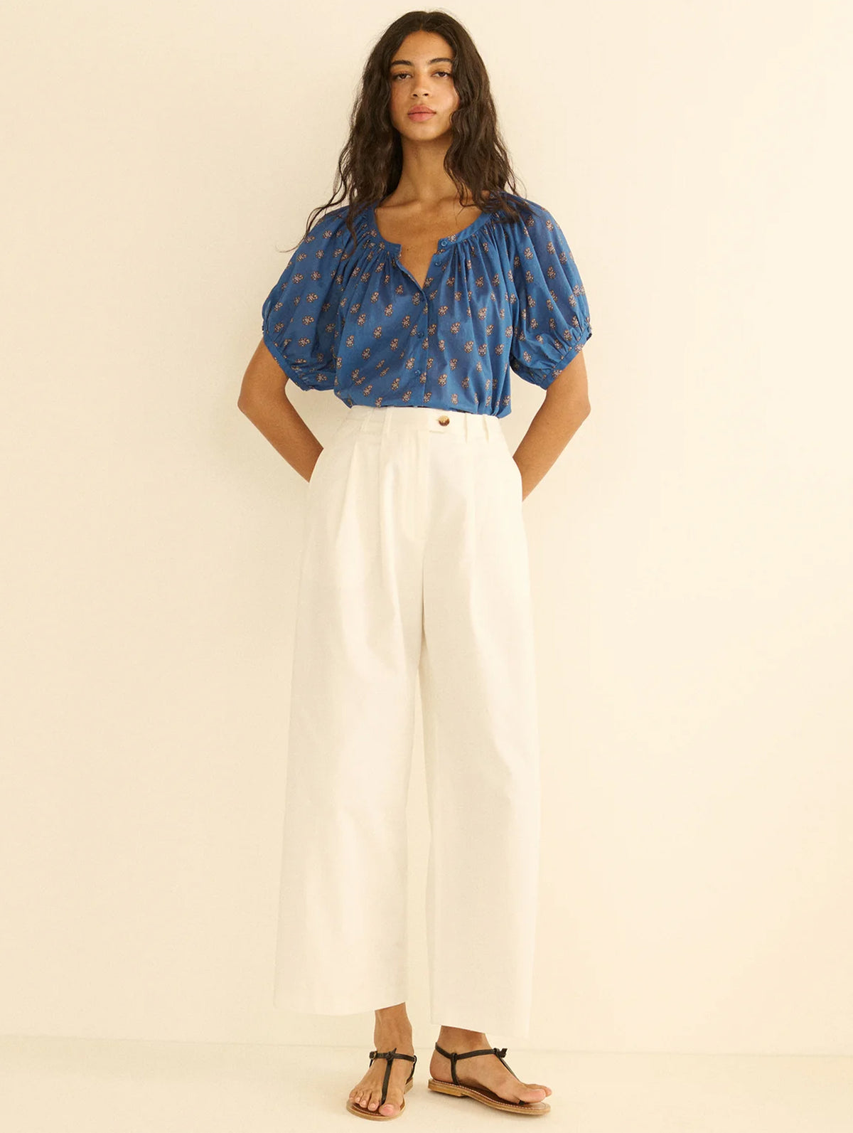 June Top in Eartha Paisley